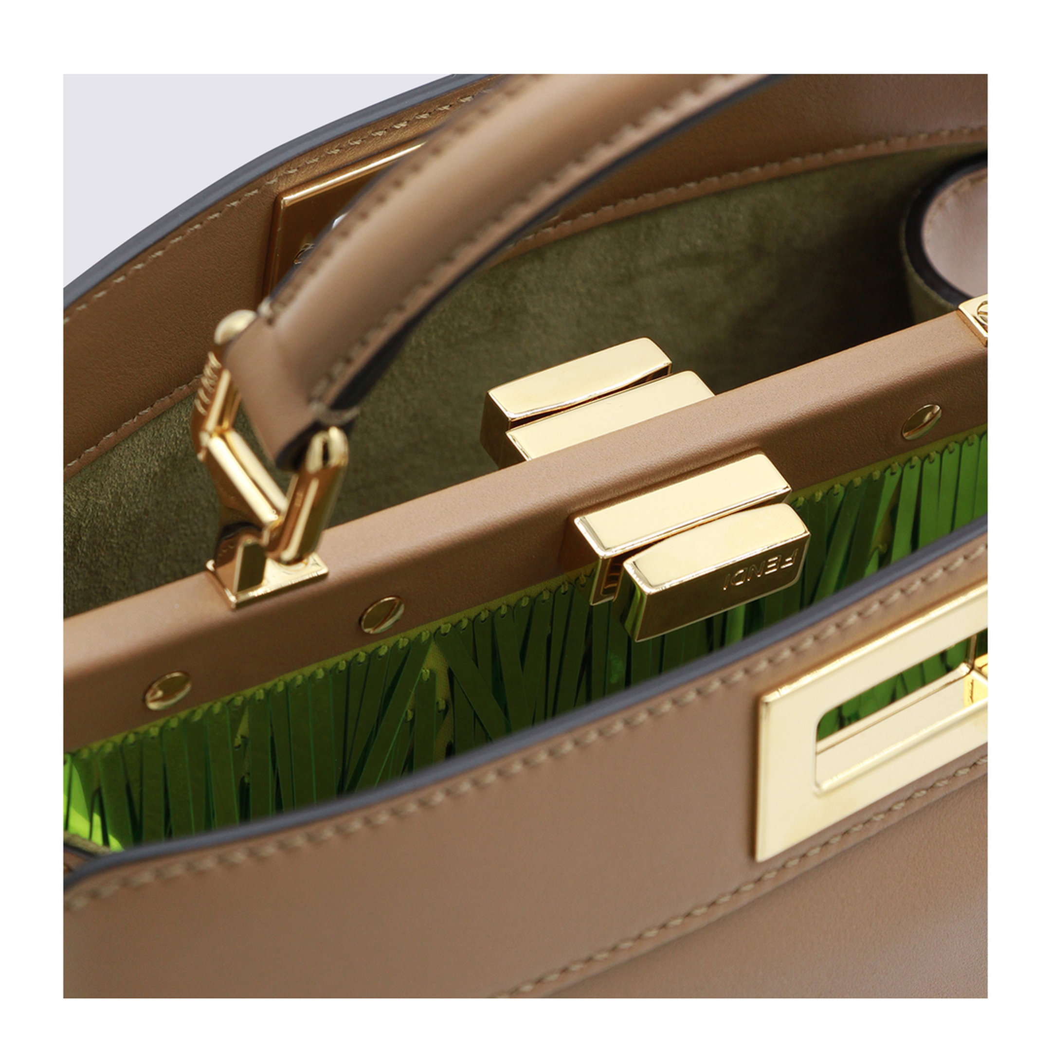 Peekaboo ISeeU Small Leder Beige - Image 8