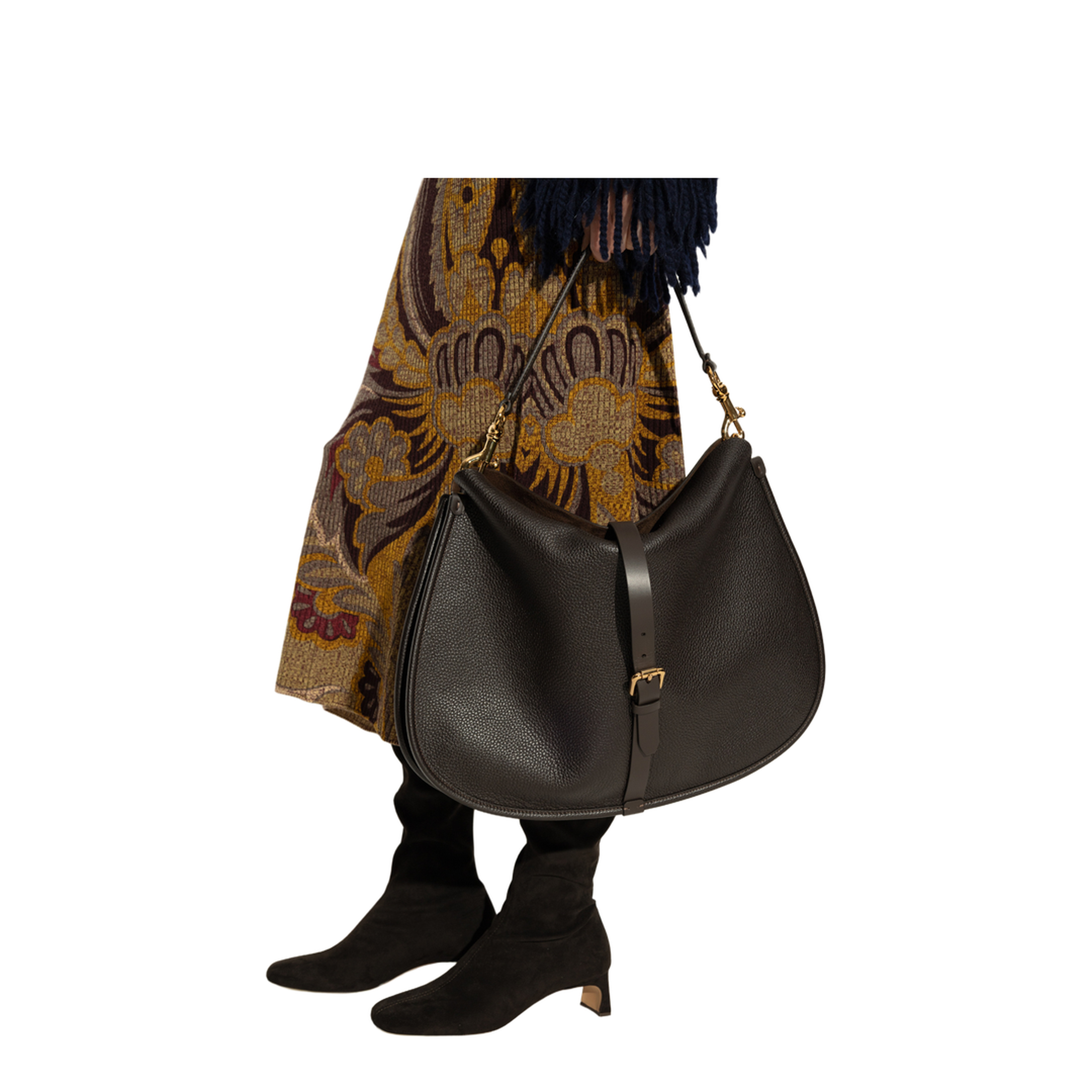 Pony XL Calfskin Crossbody - Beige - Image 4