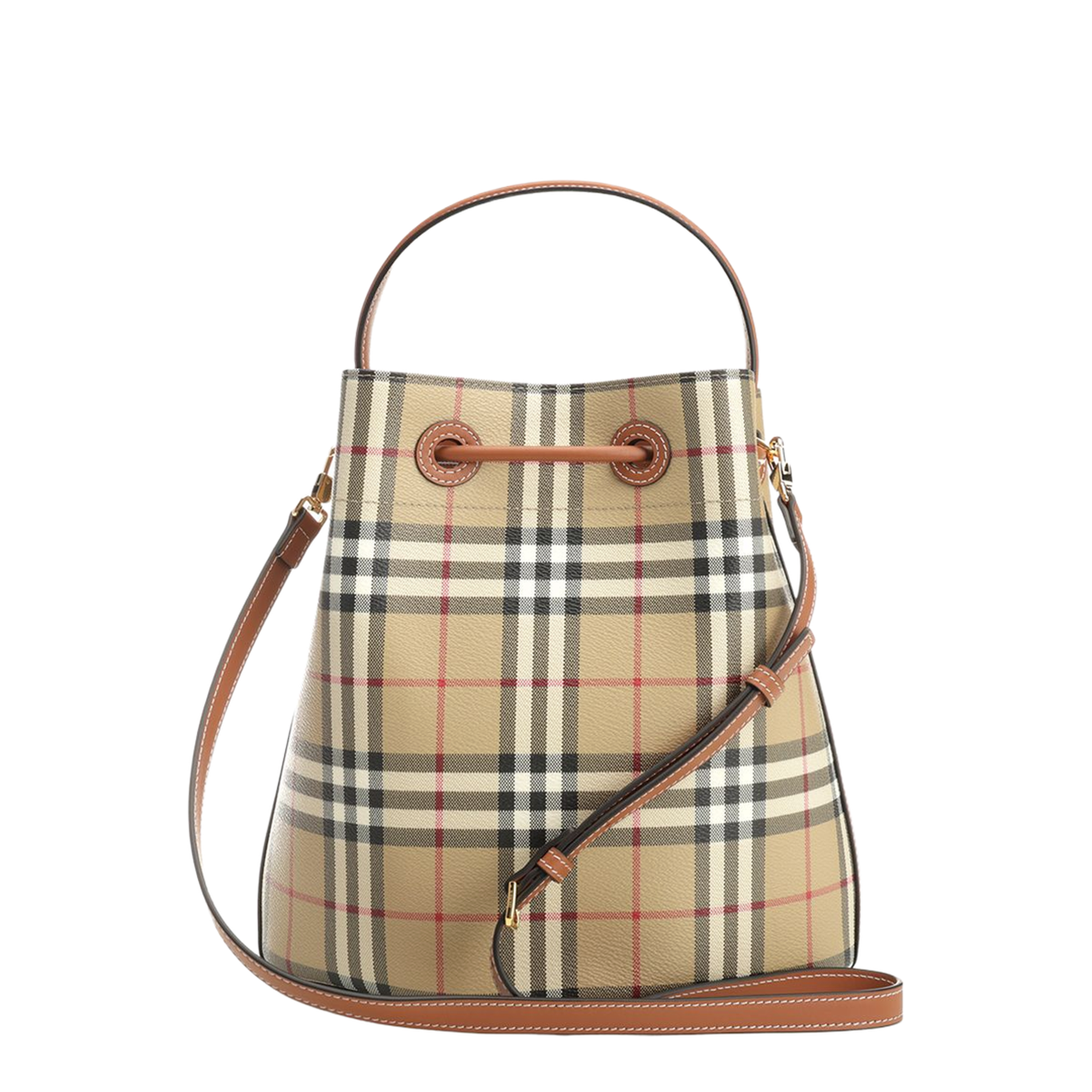 Printed Canvas Bucket Bag - Image 3