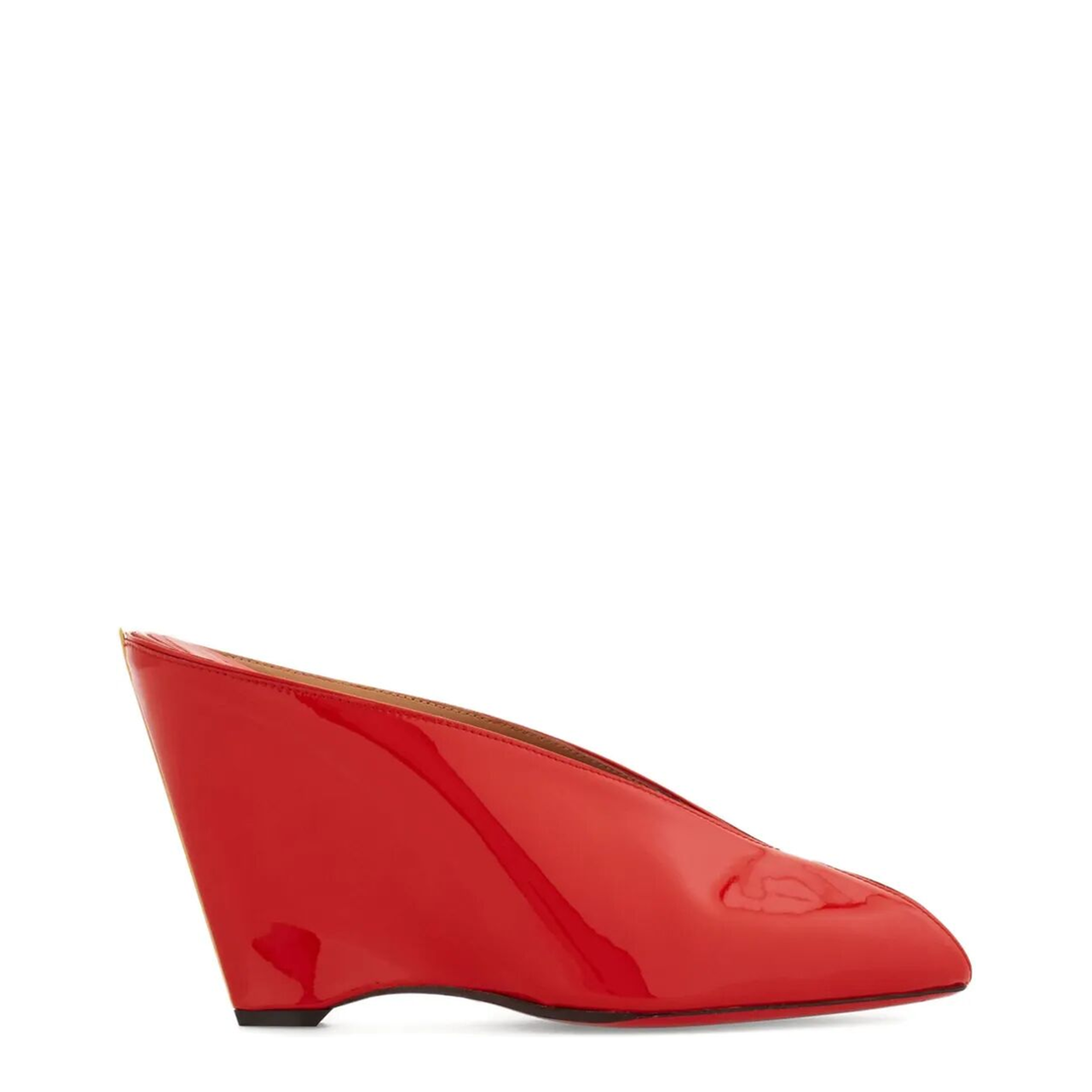 Alicia 95 Peep Toe Patent Leather Mule - Image 1