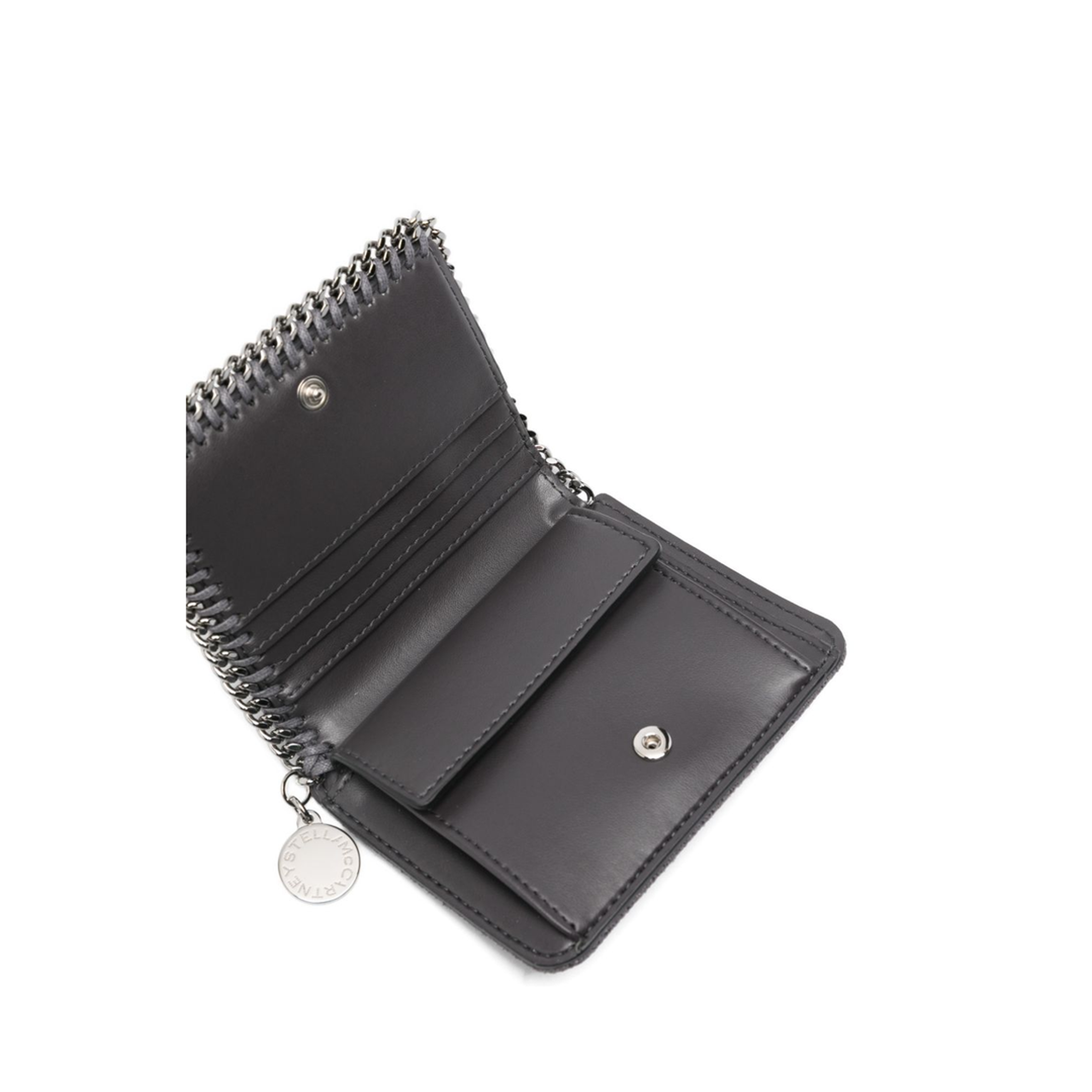 Falabella Chain-Trim Wallet - Light Grey - Image 2