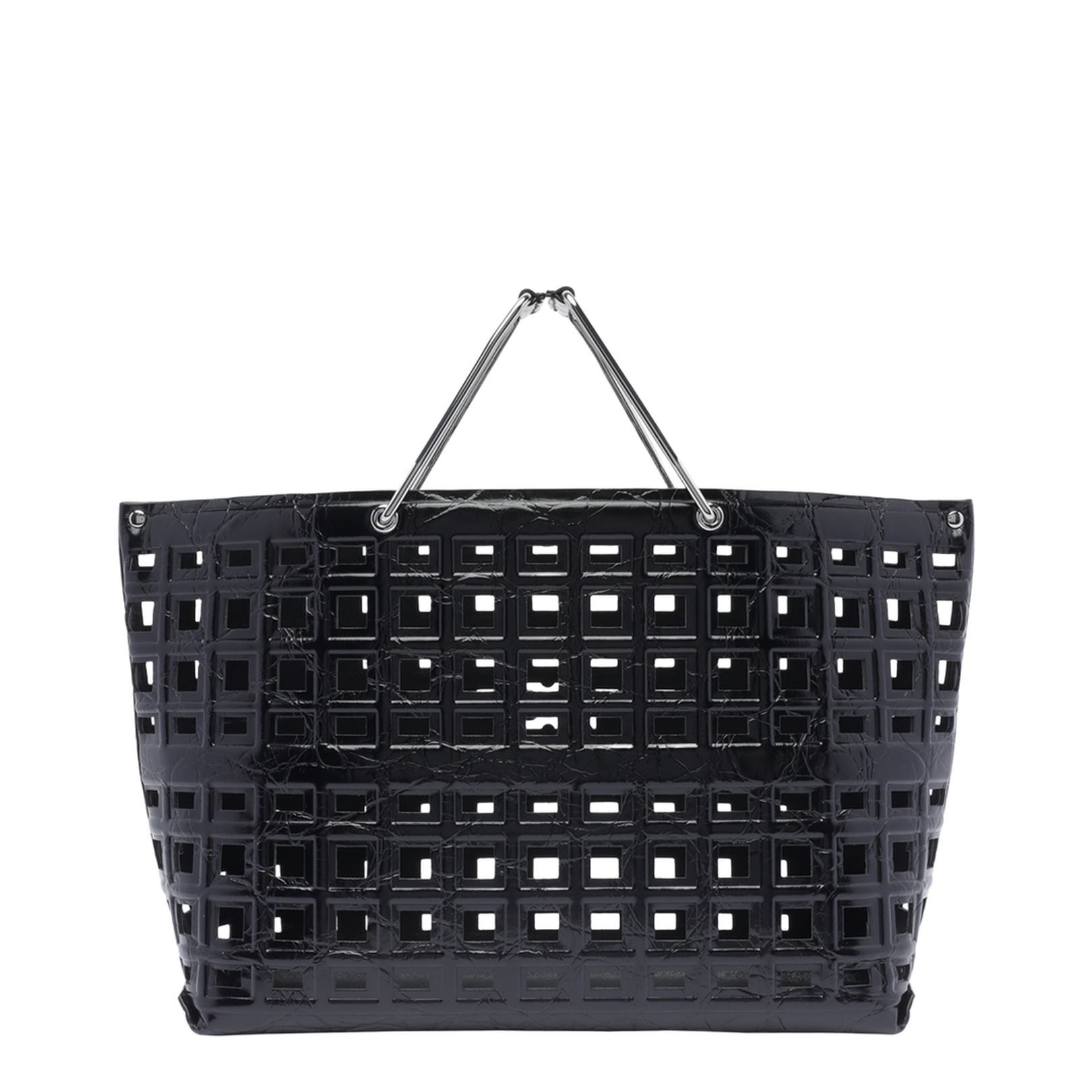 Croco Embossed Ella Market Handbag - Image 3