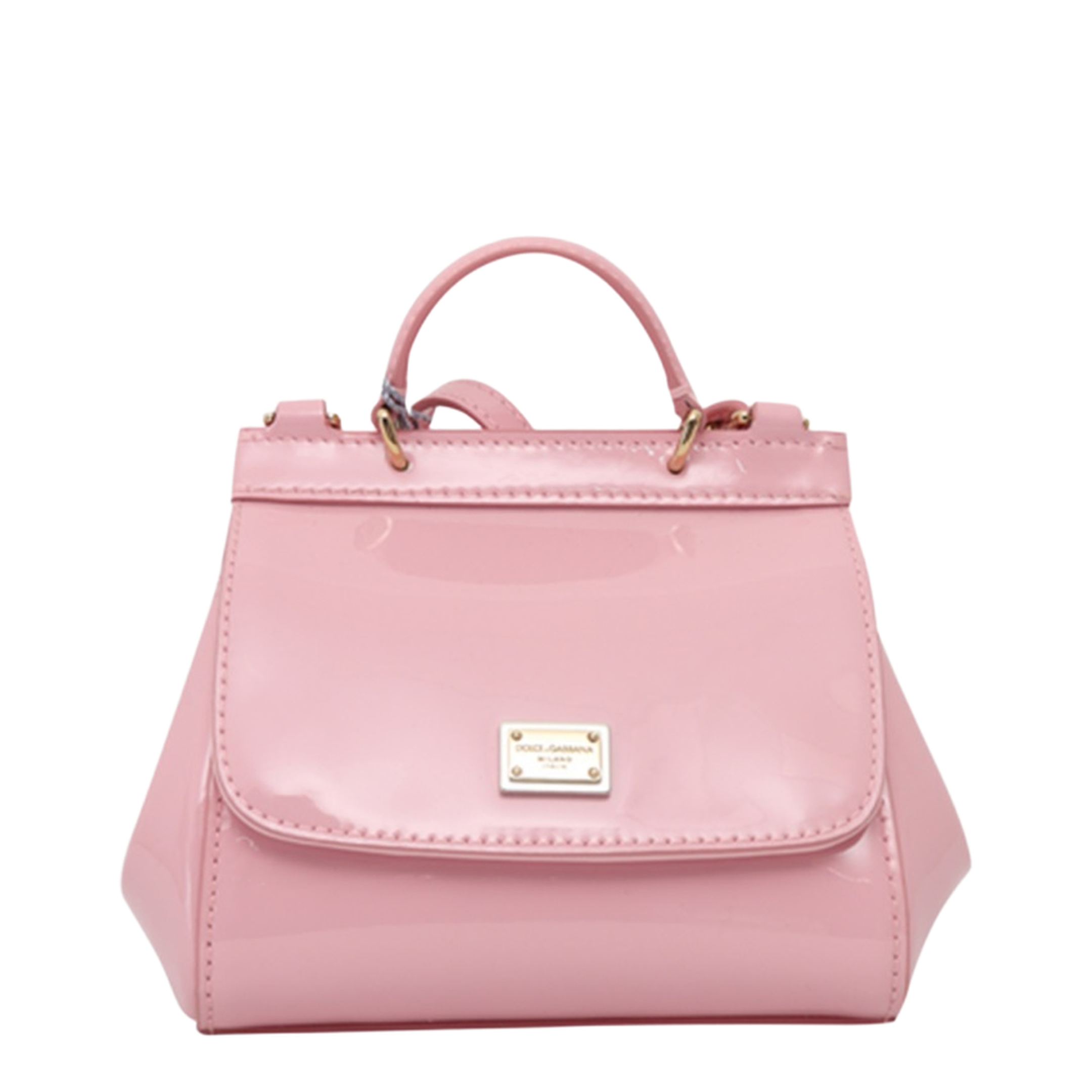 Sicily Mini Calfskin Top-Handle Bag - Pink - Image 1