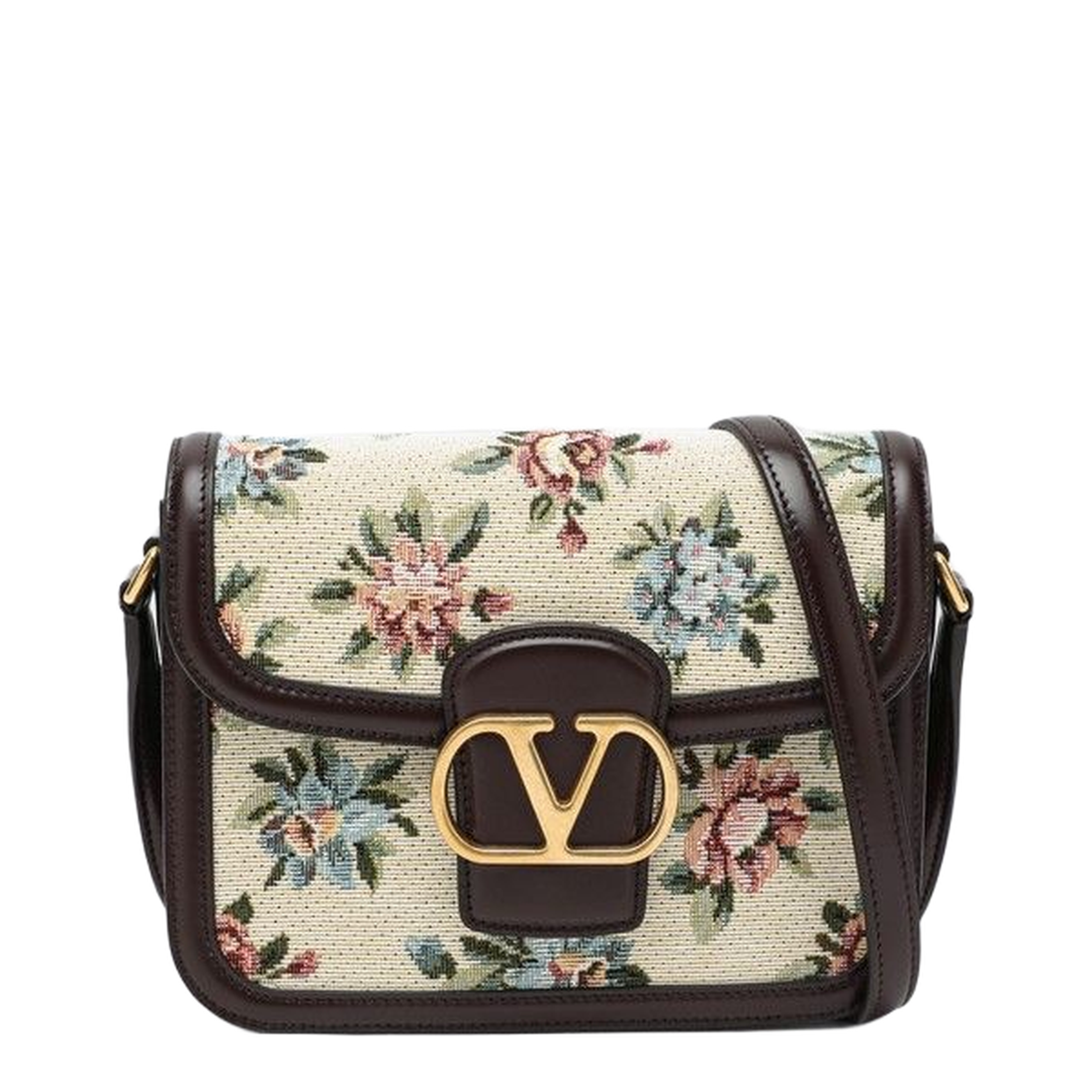 Embroidered Fabric 9to5 Crossbody Bag - Image 1