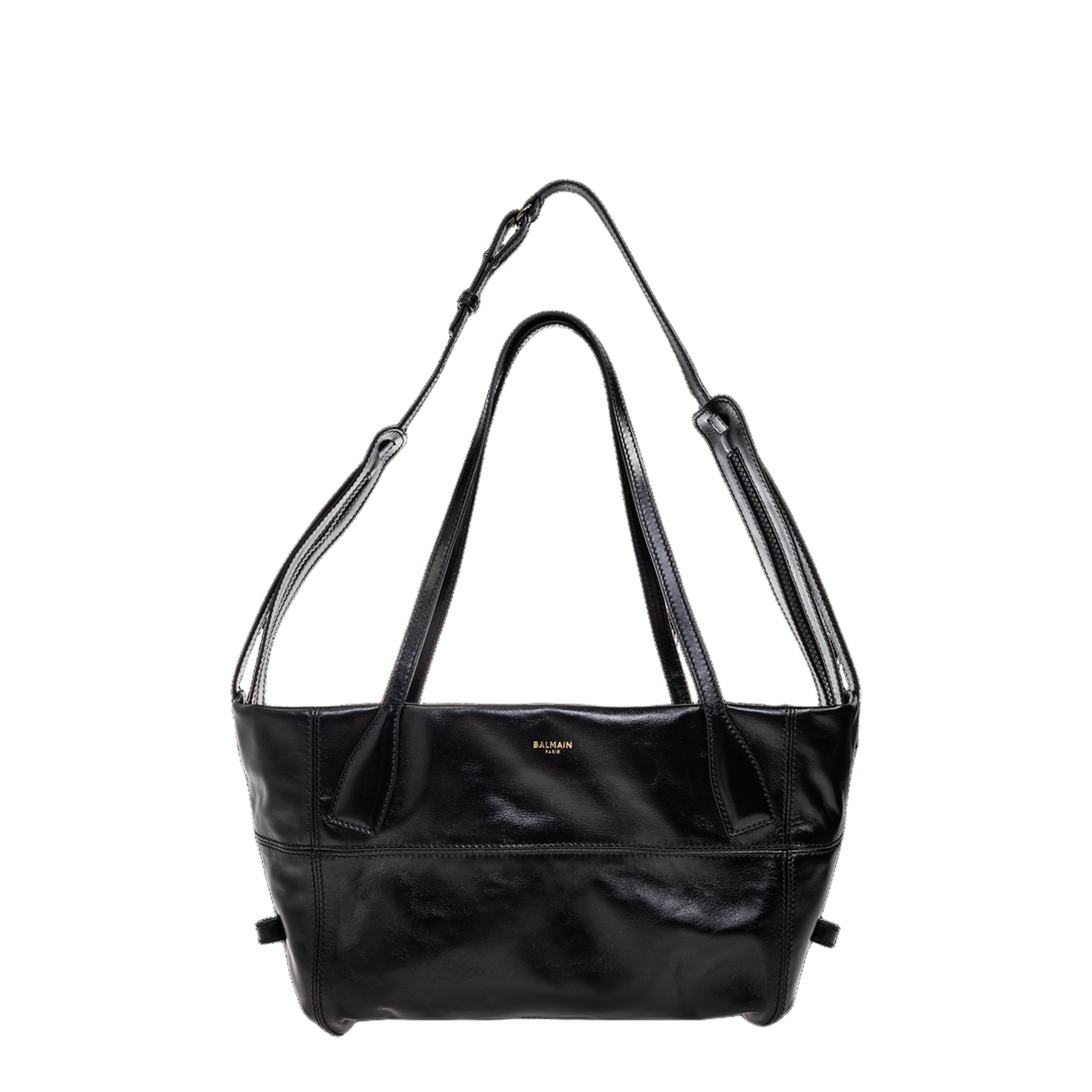 Leather Shoulder Bag - Black - Image 1