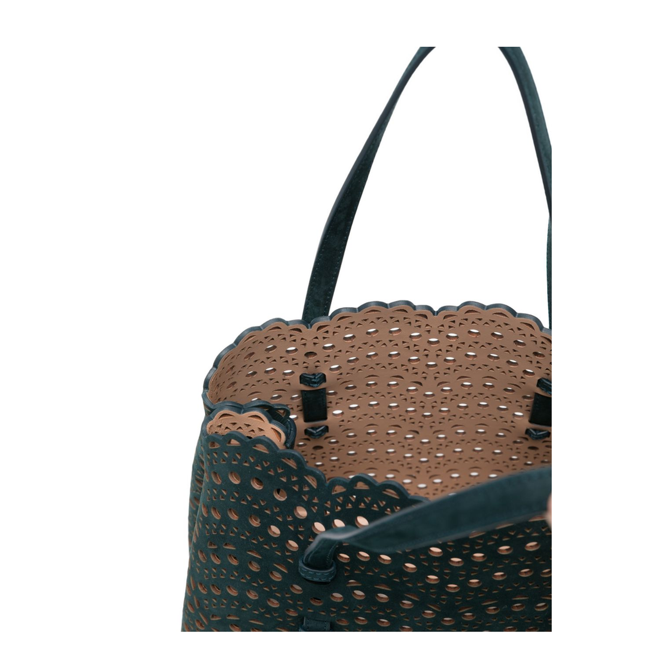 Mina Medium Nubuck Shoulder Bag - Brown - Image 3