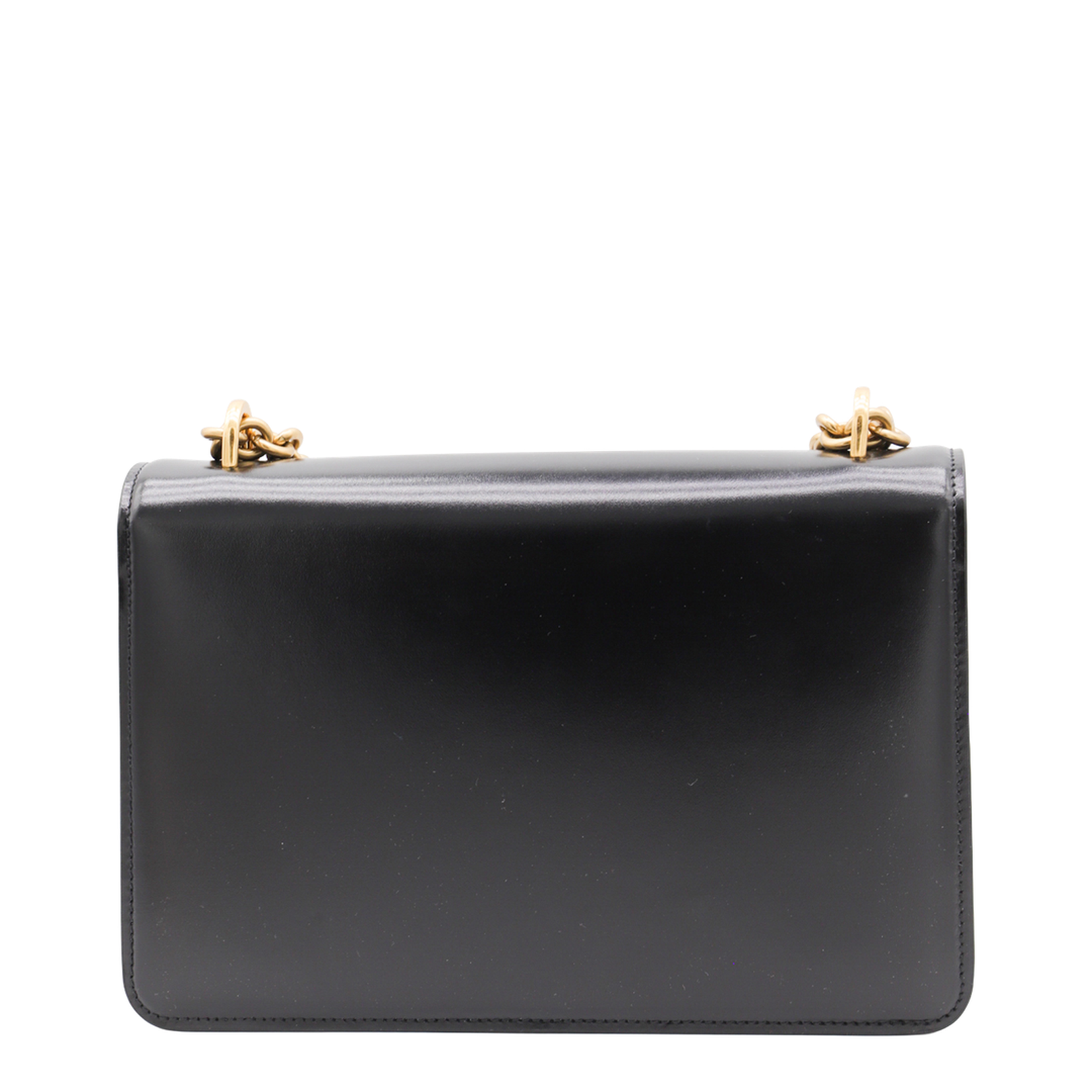 Black Leather Vain Shoulder Bag - Image 5