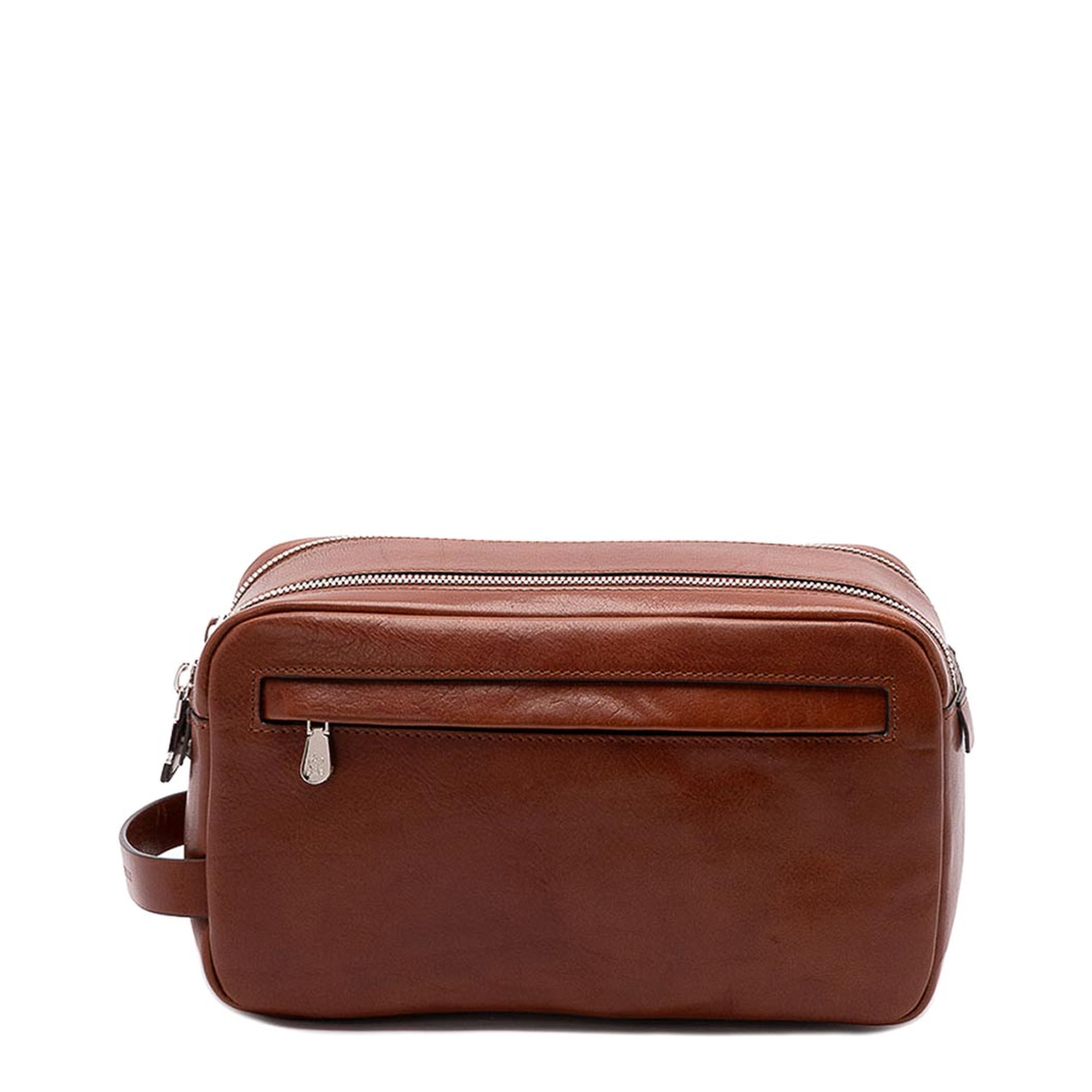 Cowhide Beauty Case with Double Zip - Image 3