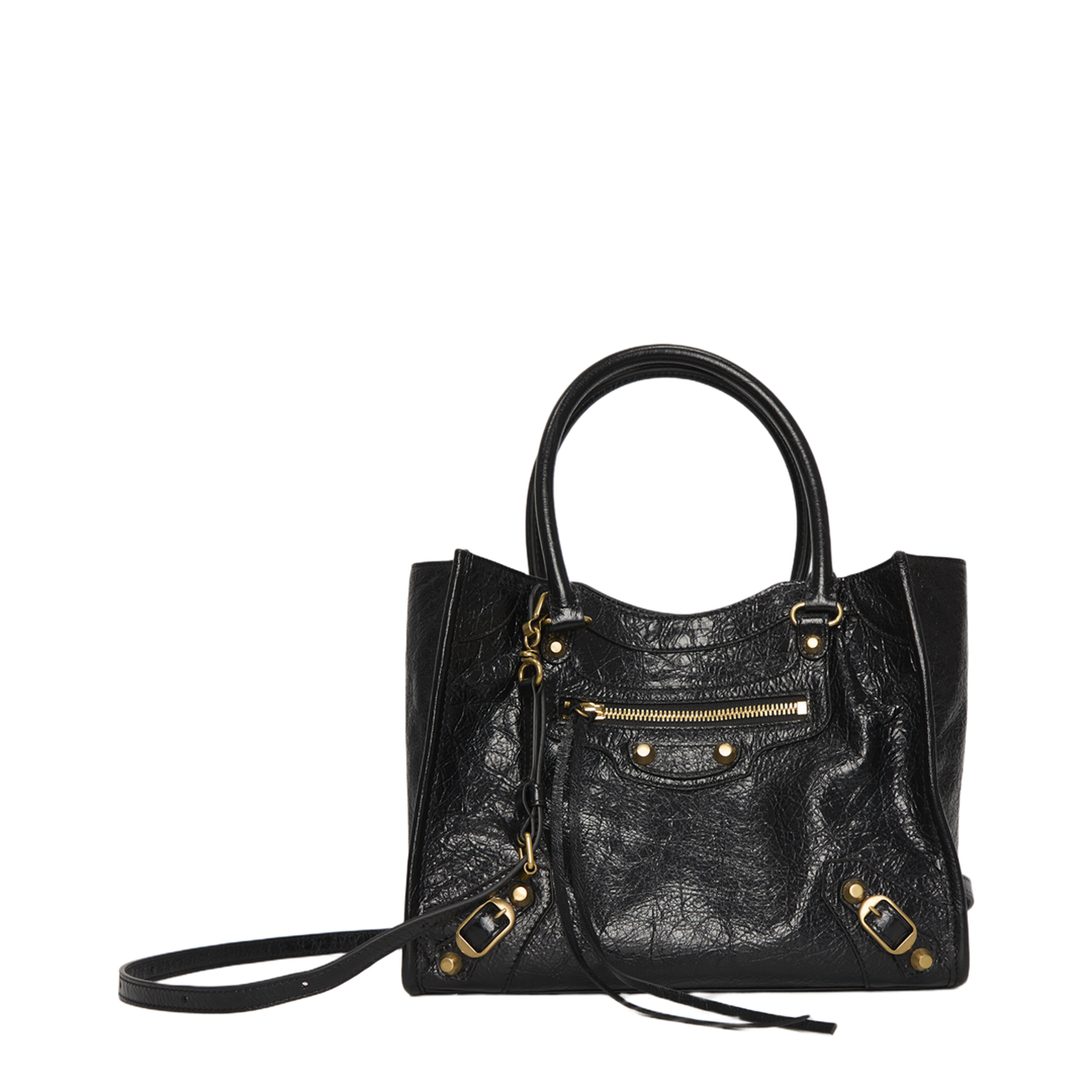 Le City Mini Arena Lambskin Tote Bag - Black - Image 1