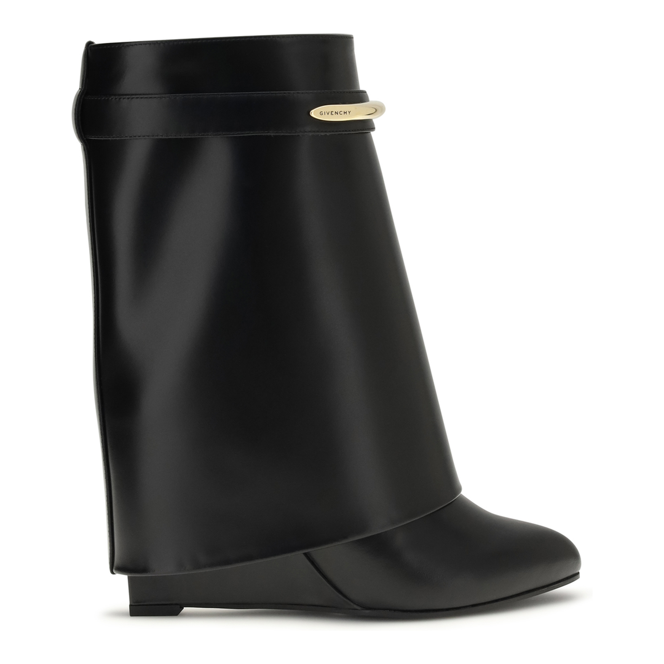 Leather Shark Ankle Boots - Image 1