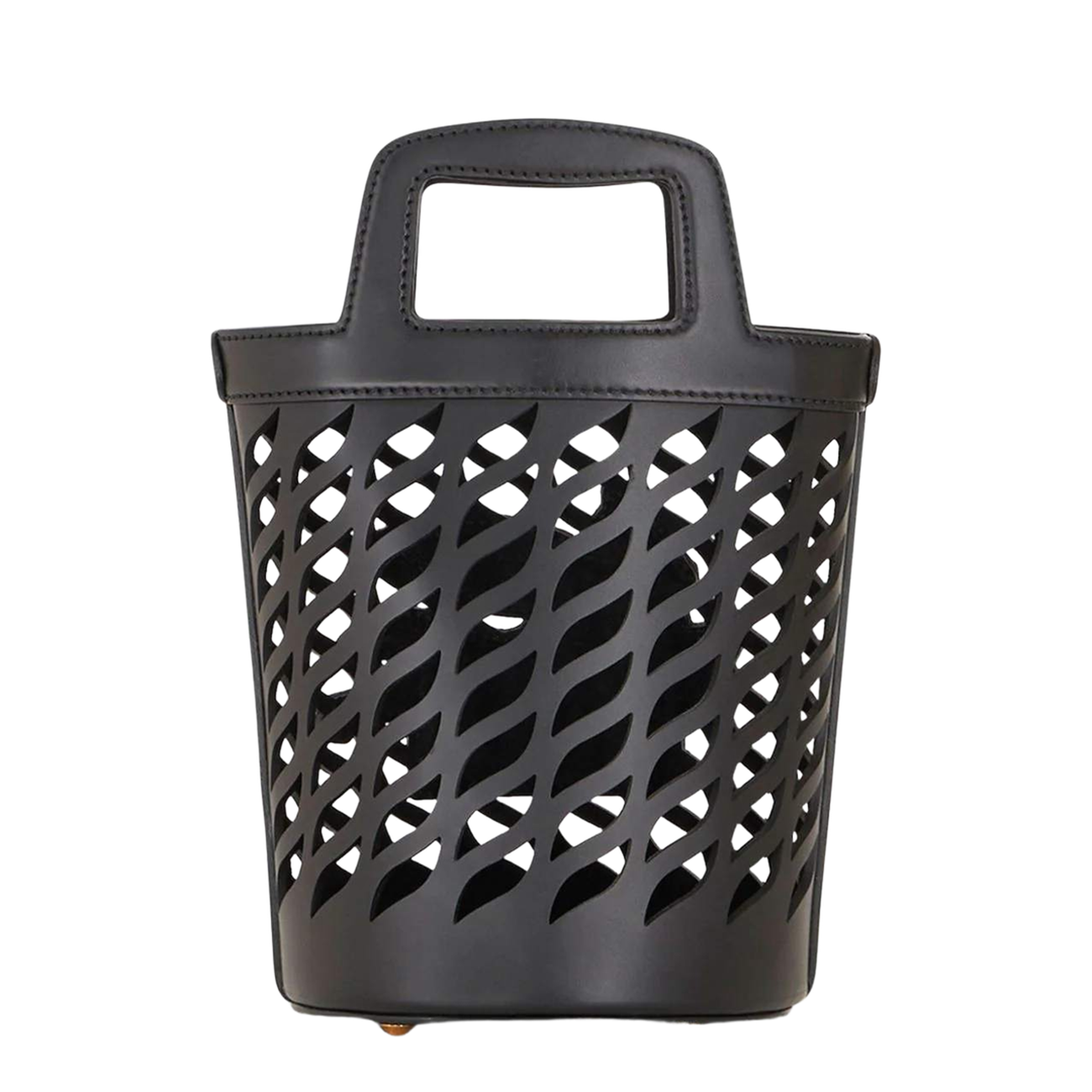 Bullhide Leather Bucket Bag - Black - Image 2