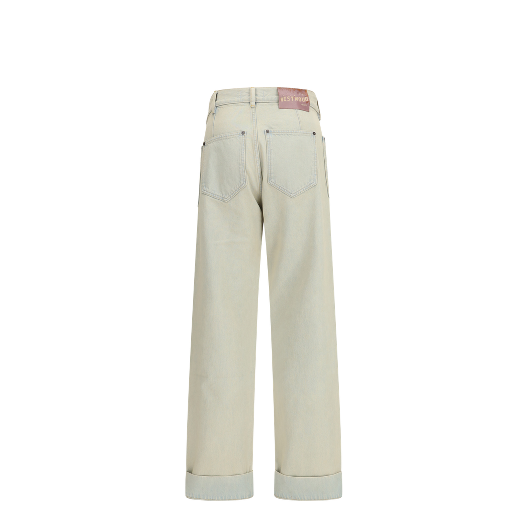 Jeans in cotton with patch pockets - Image 2