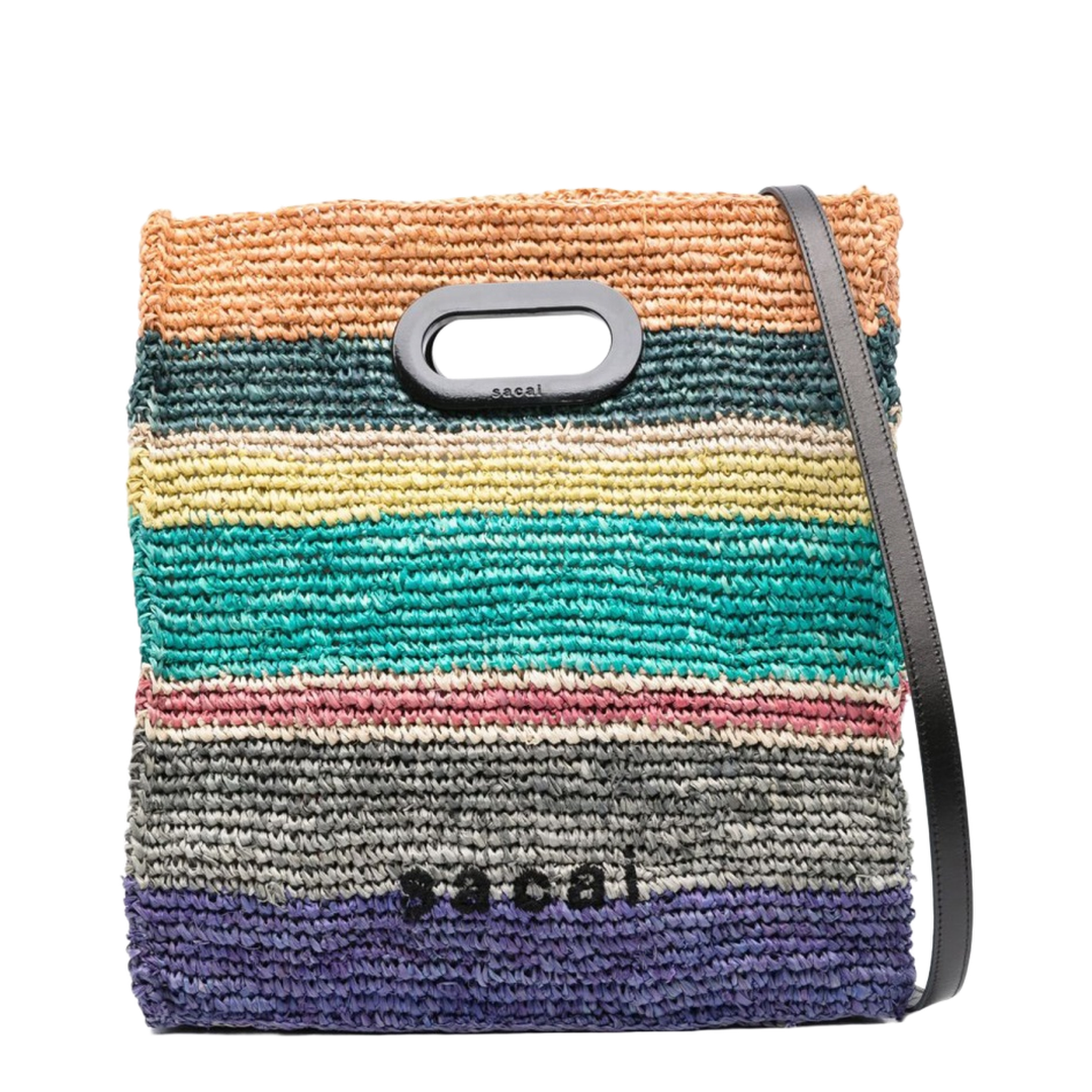 New Shopper Medium Raffia Tote Bag - Multi - Image 1
