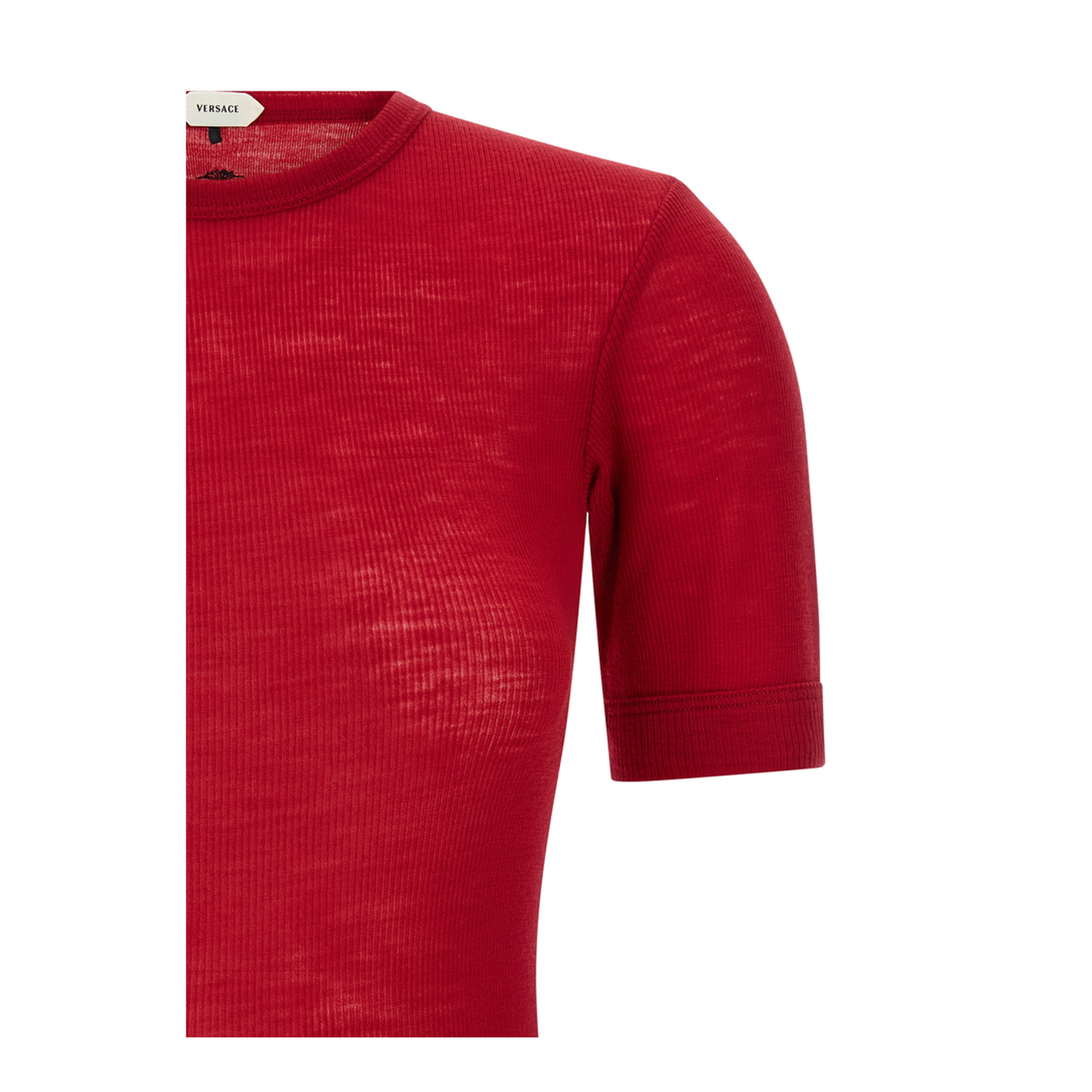 Ribbed Cotton T-Shirt - Image 3