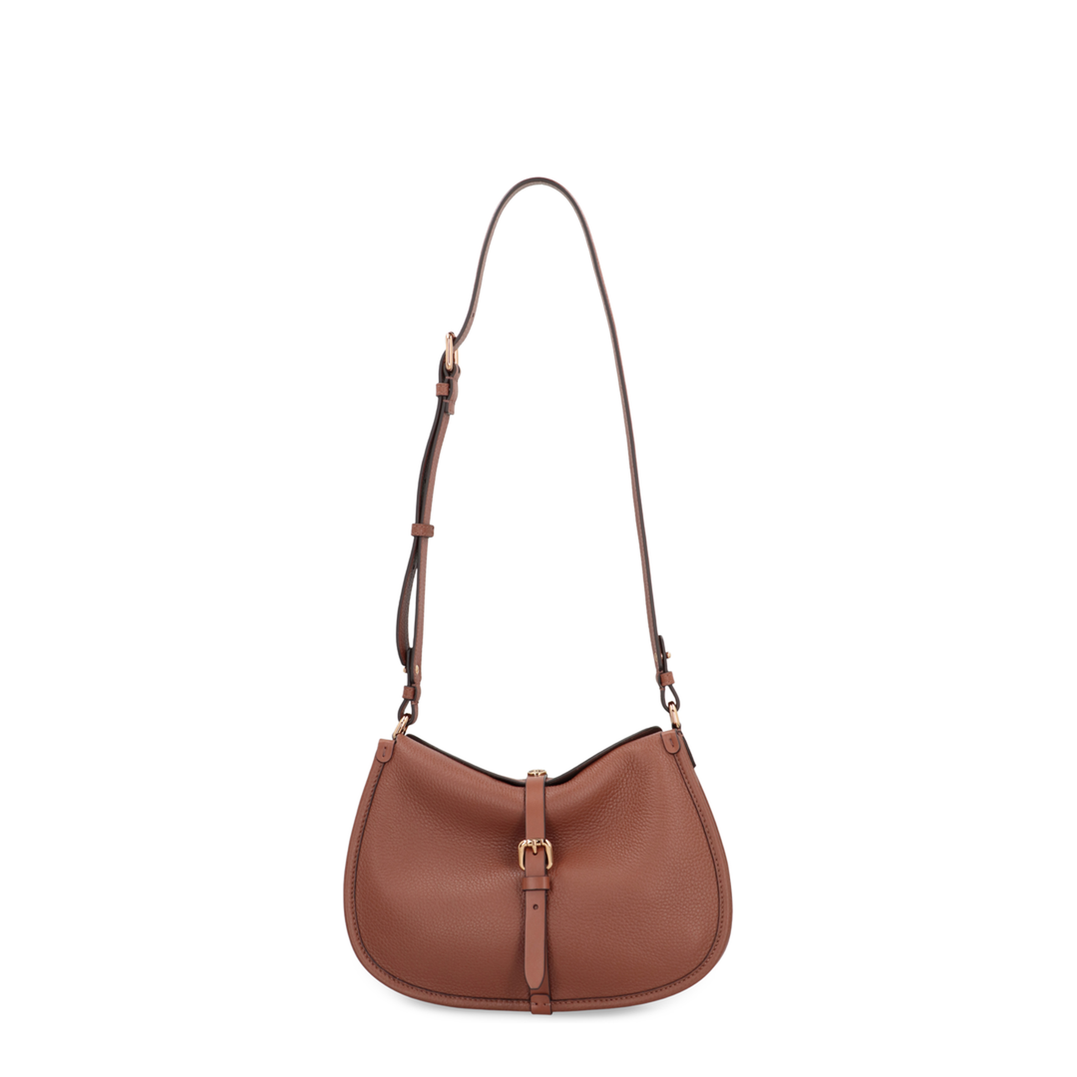 Pony Medium Leather Shoulder Bag - Light Brown - Image 5