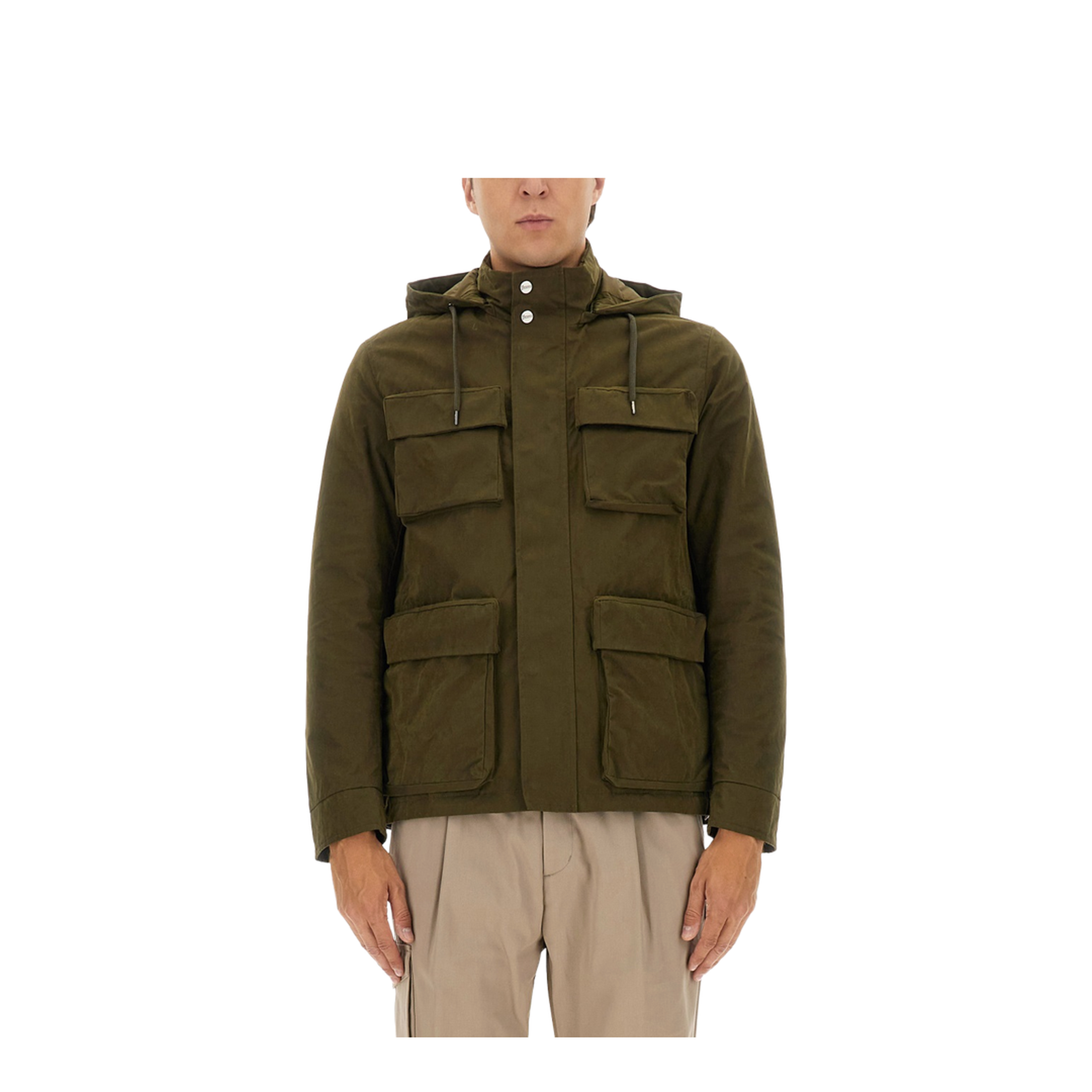 Waxed Cotton Short Parka - Image 1