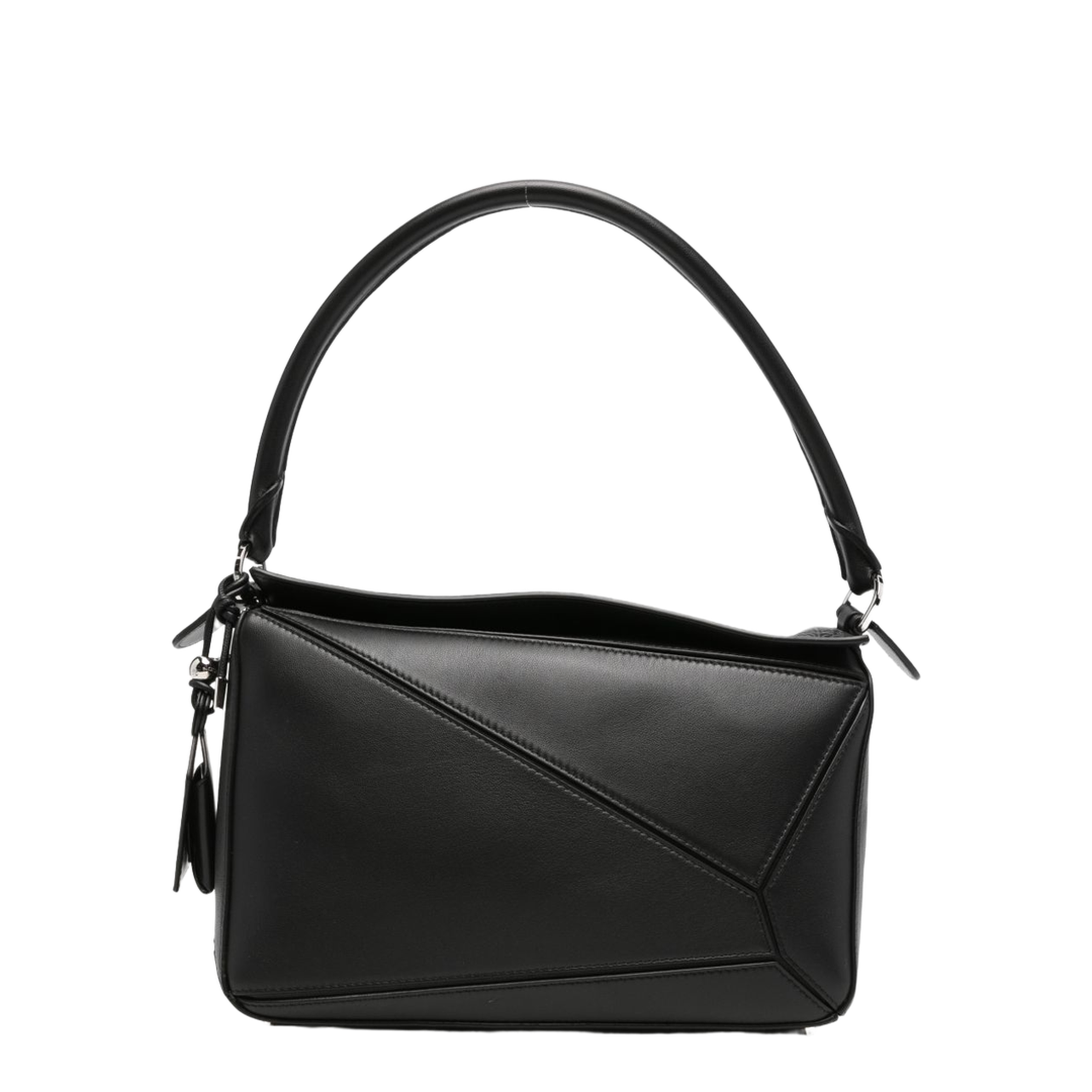 Puzzle Medium Featherlight Nappa Lambskin Shoulder Bag - Black - Image 1