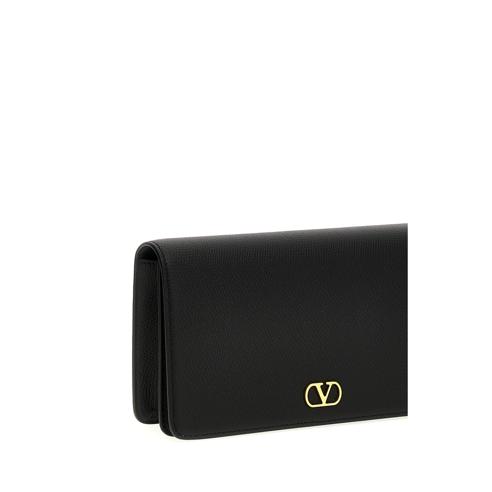 VLogo Signature Mini Calfskin Shoulder Bag - Black - Image 4