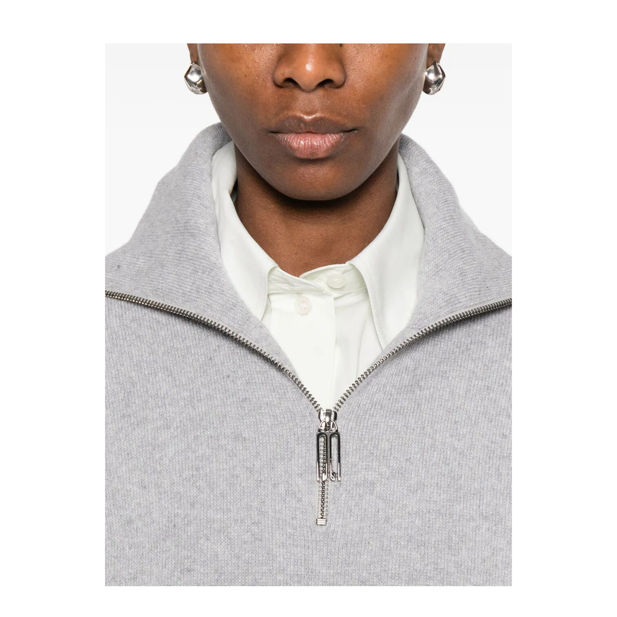 Half-Zip Milano Wool Blend Jumper - Image 5