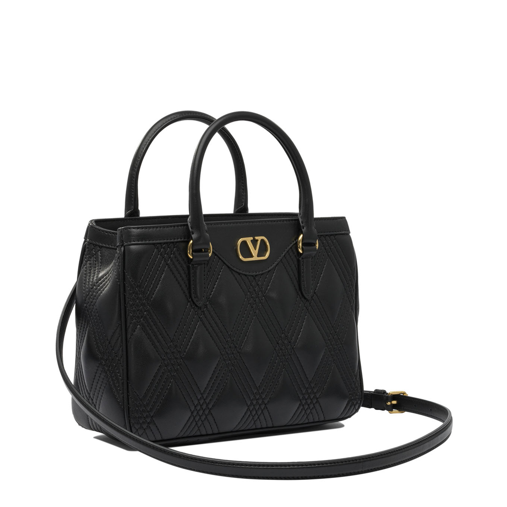 Black Leather Shoulder Bag - Image 2