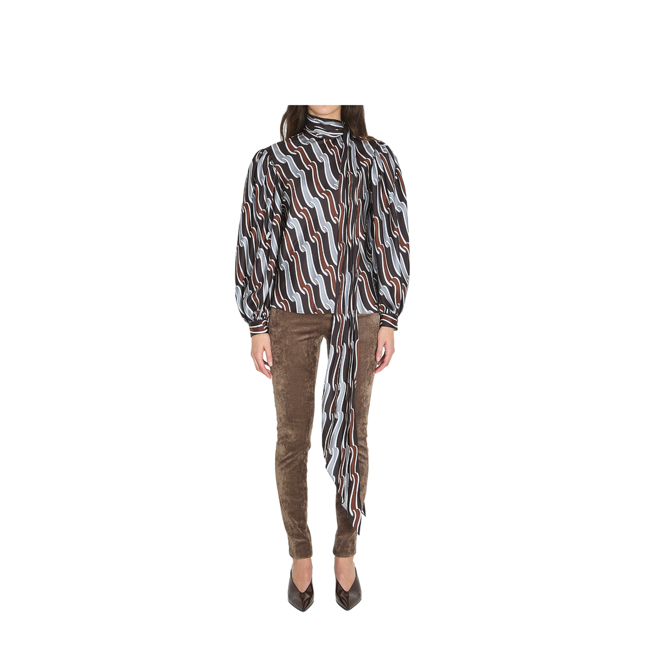 Printed Silk Twill Shirt - Image 1