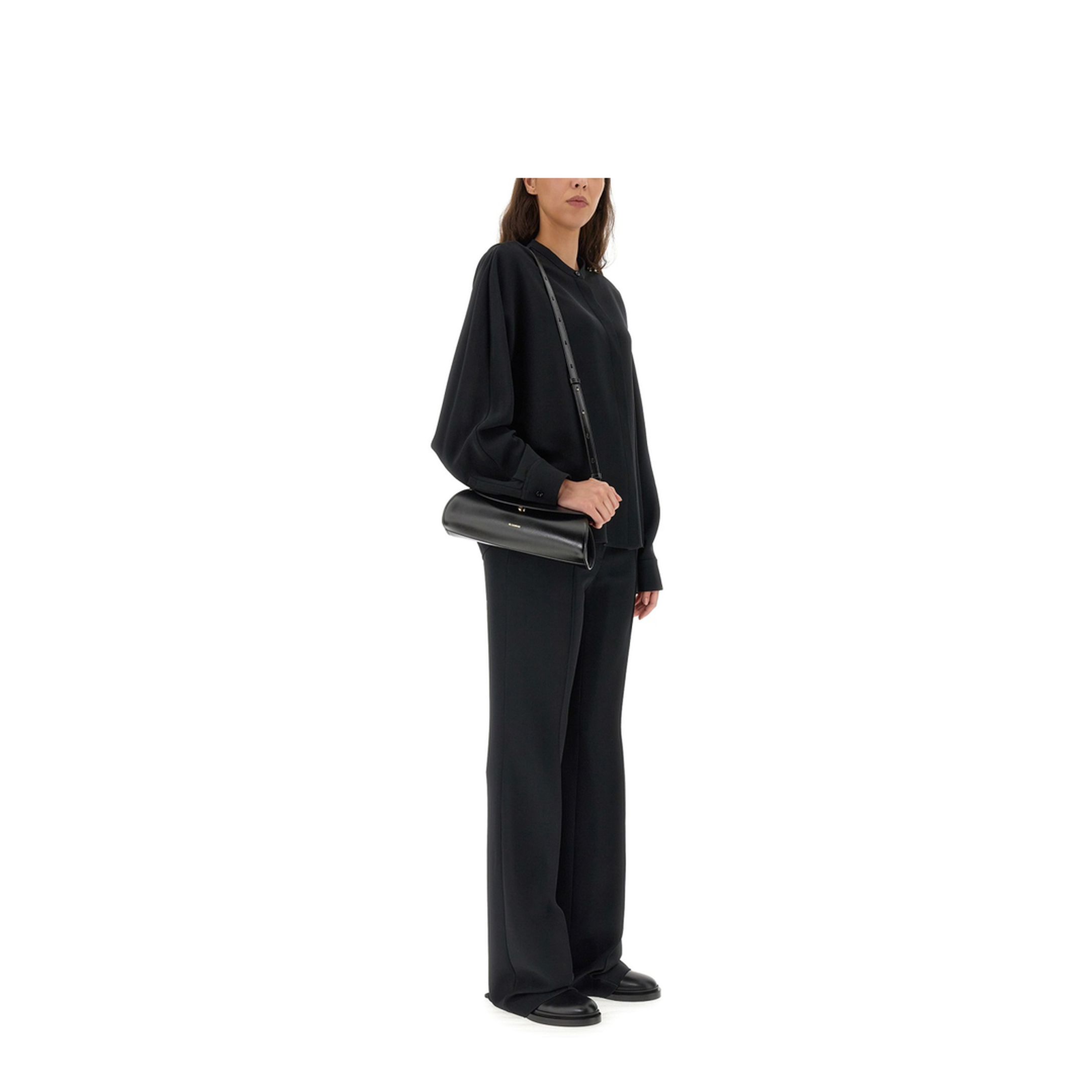 Black Viscose Blend Shirt - Image 2