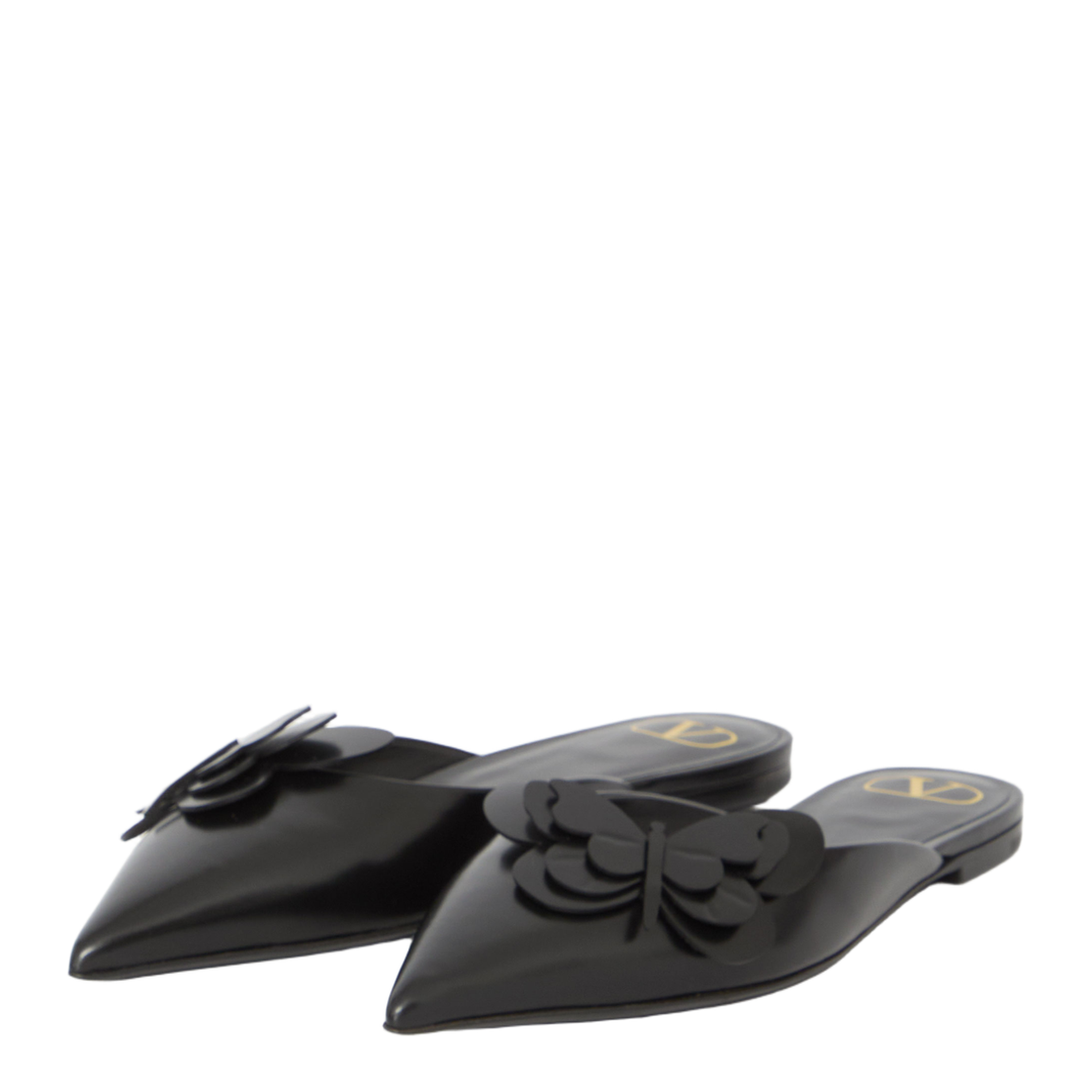 Flat Mules in Leather - Image 2