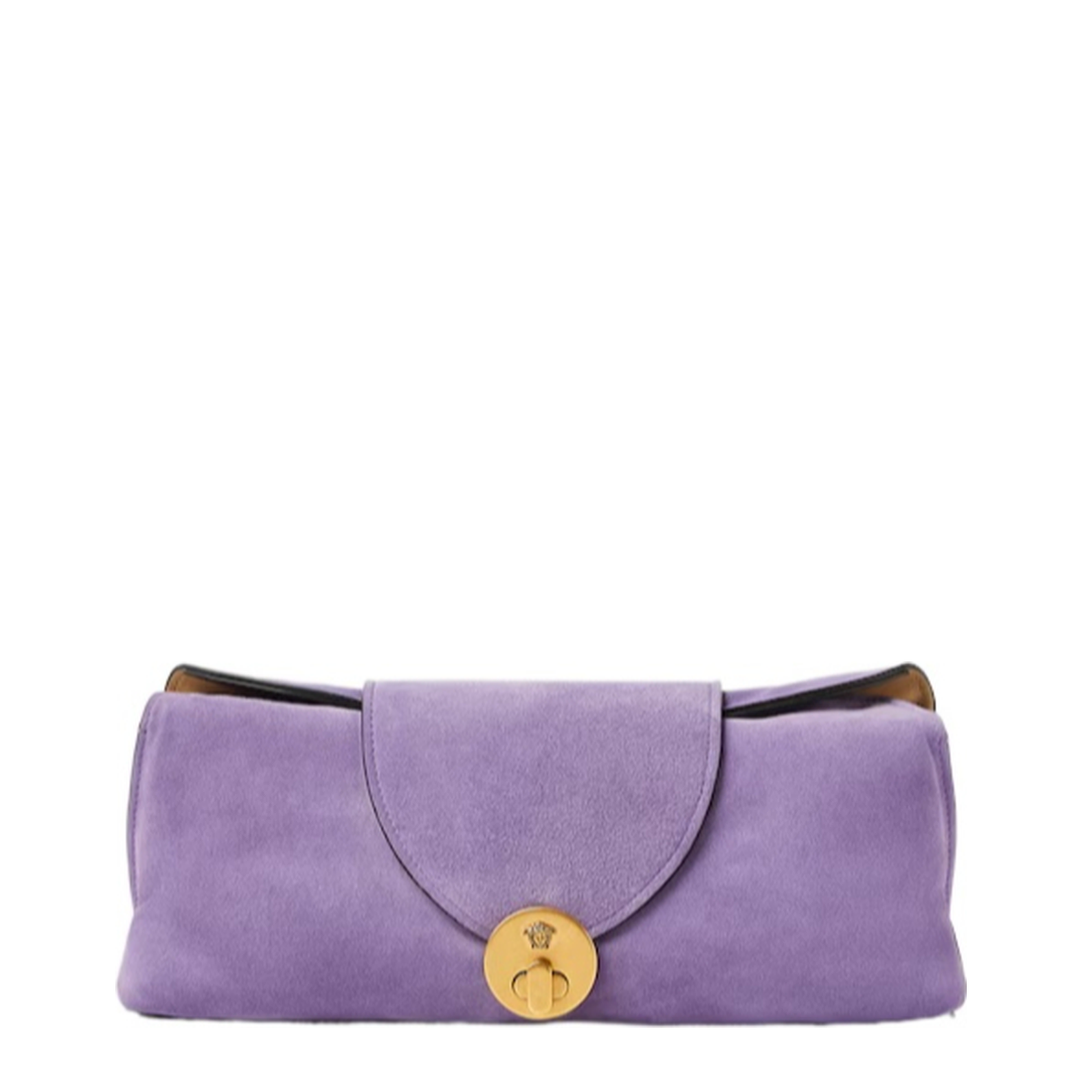 Mini Suede Clutch - Lilac - Image 1