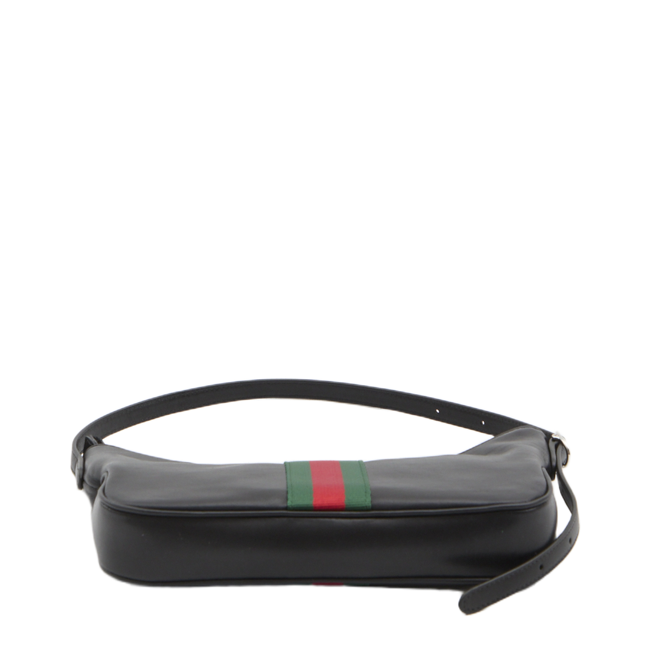 Lunetta Small Crossbody Bag in Black Leather - Image 3