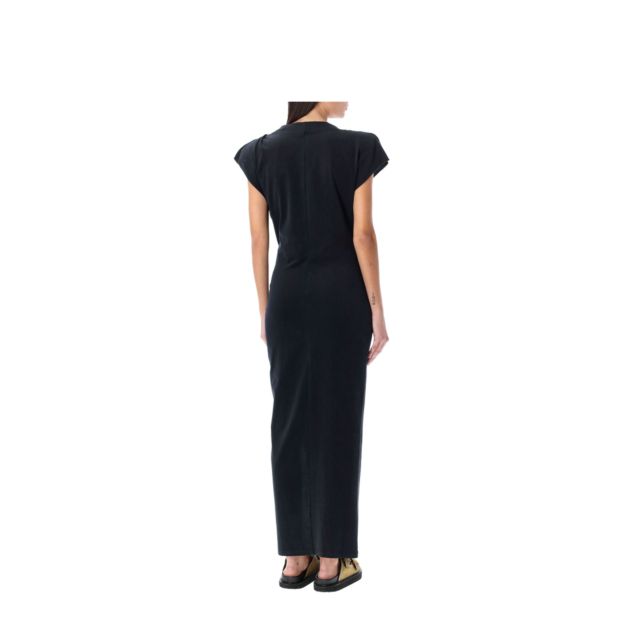 Long Black Nadela Jersey Dress - Image 2