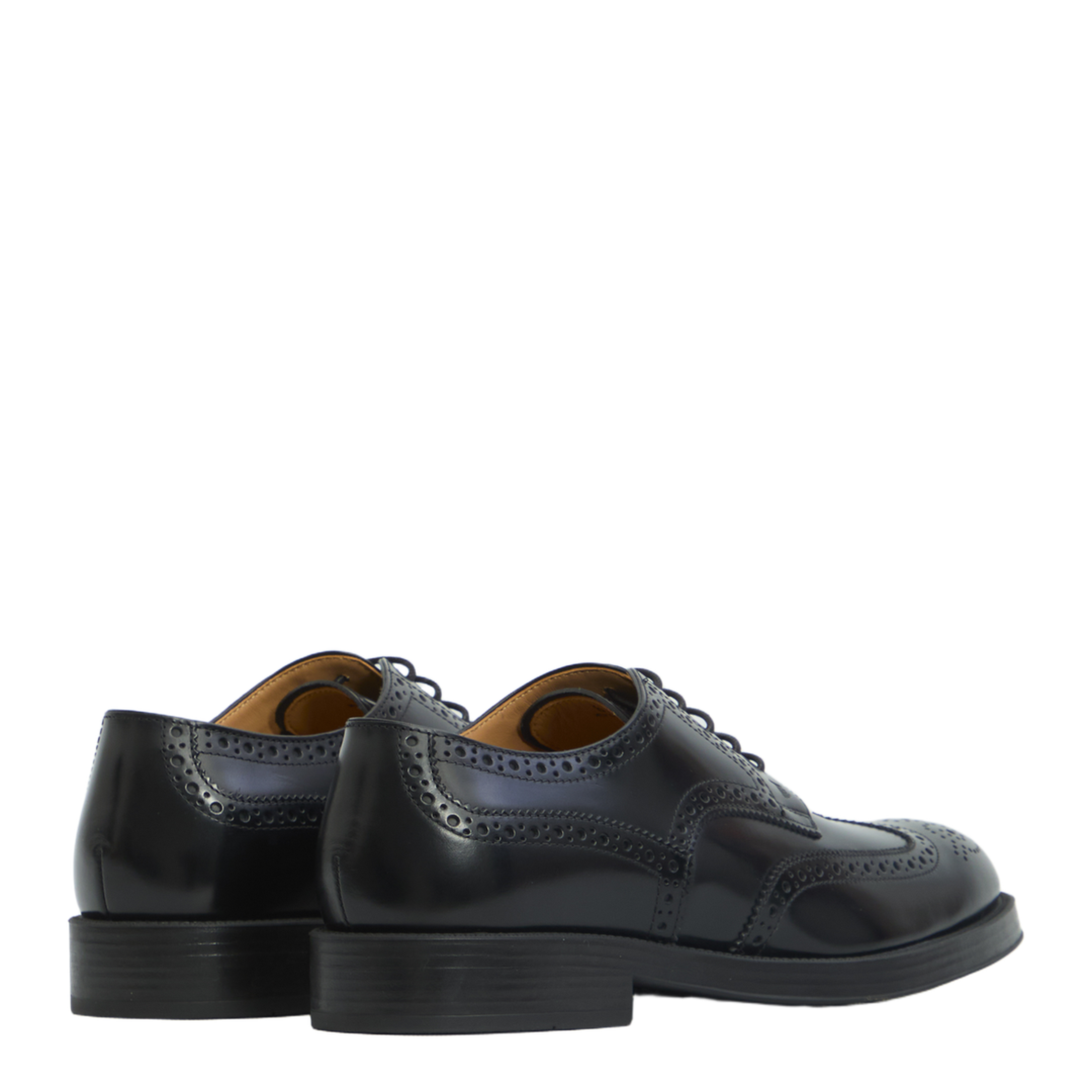 Laced Up Shoes with Perforations - Image 3