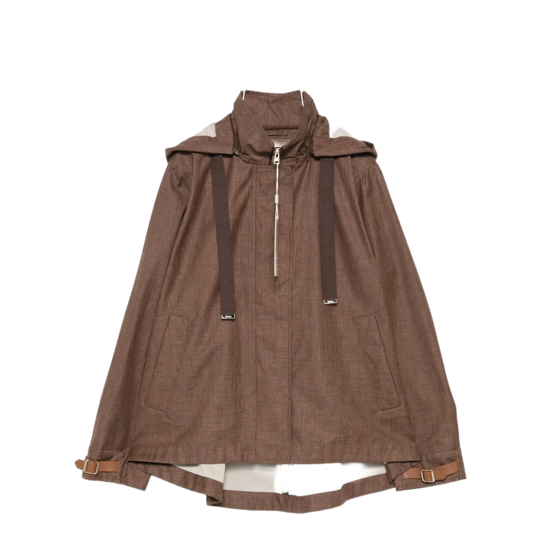 Leather Brown Coat - Image 1