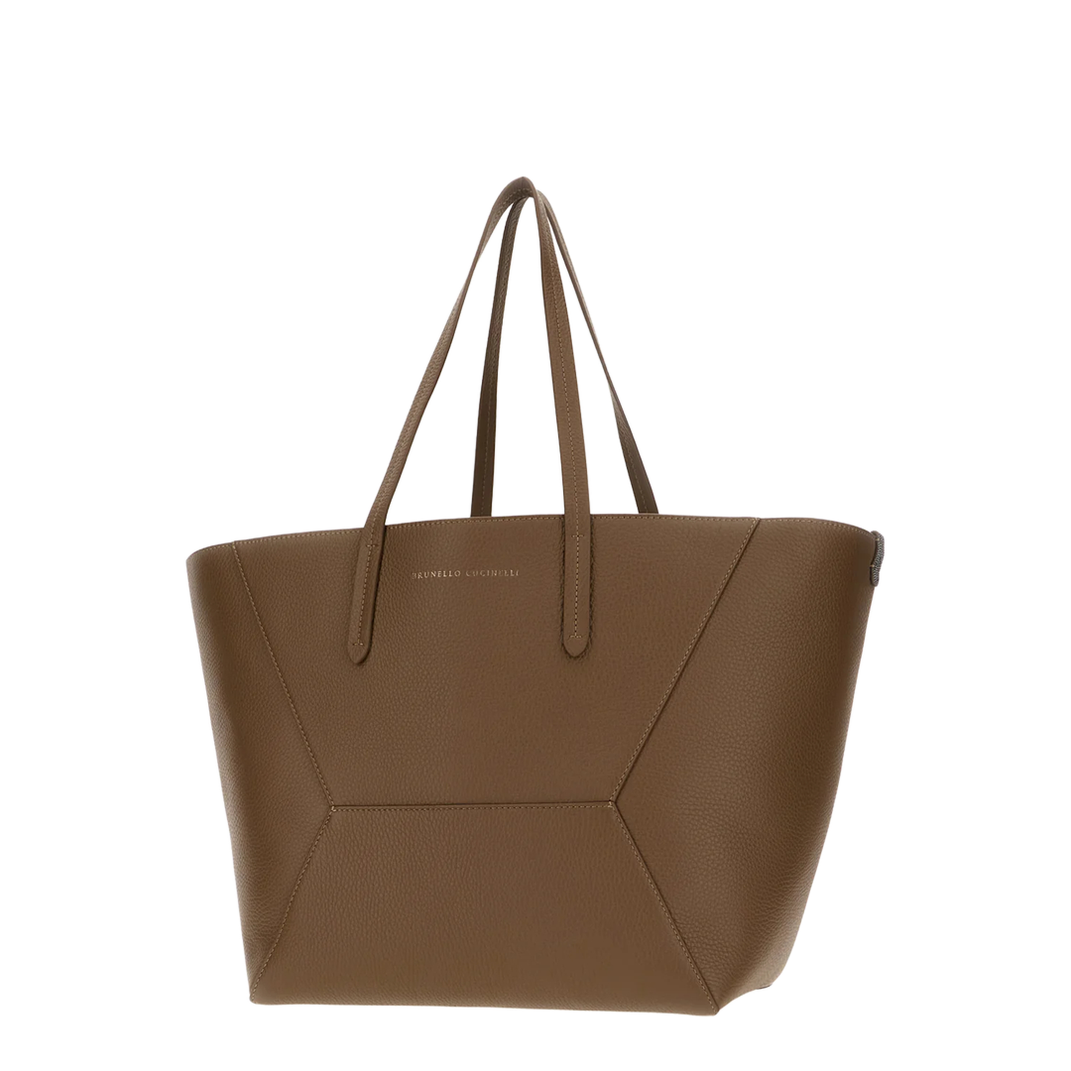 Duo Tote Bag in Grainy Leather - Image 2
