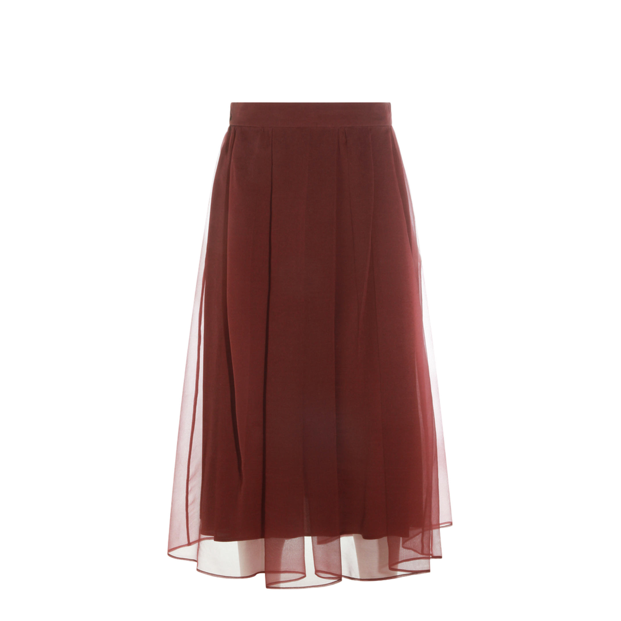 Red Silk Skirt - Image 1