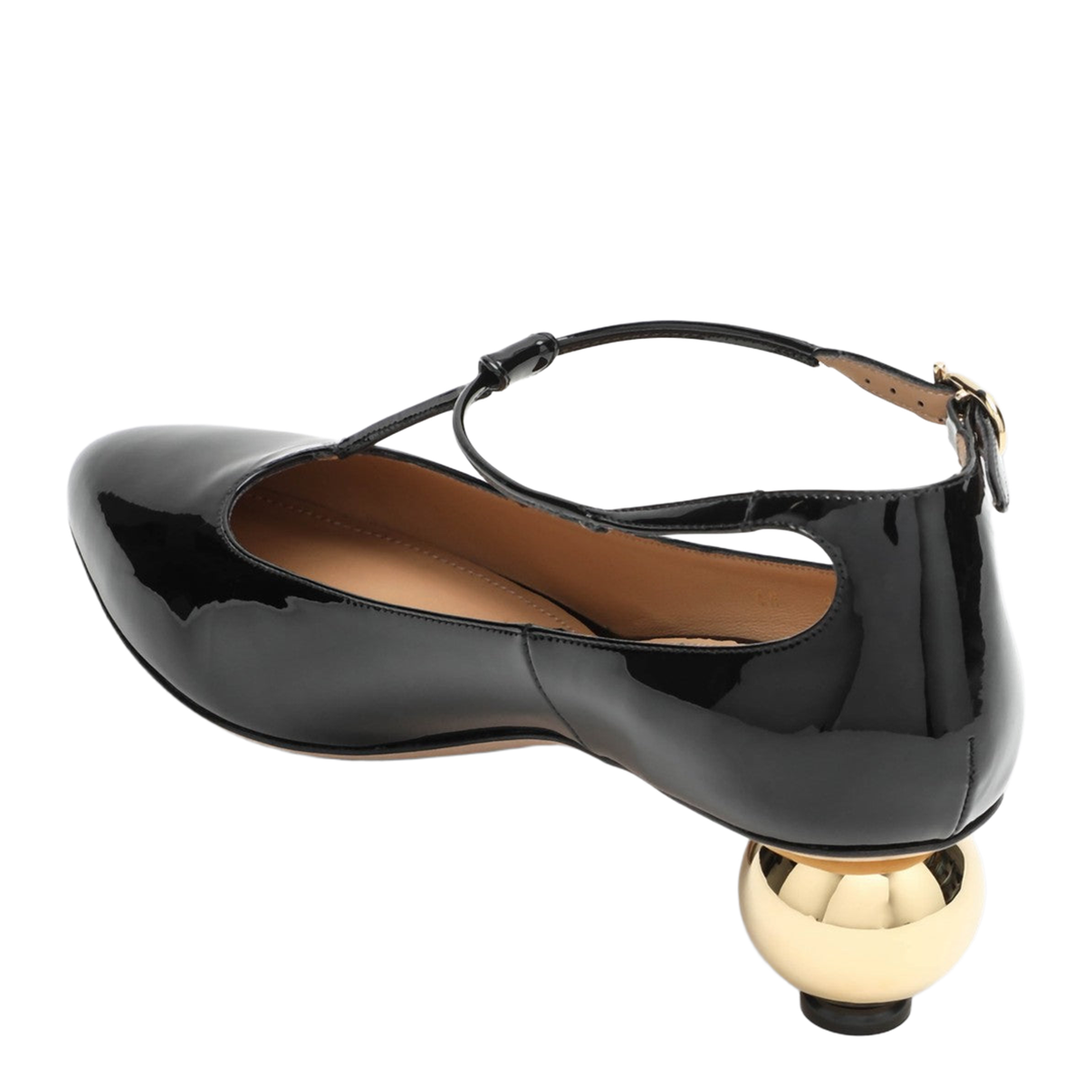 Black T-Strap Decollete - Image 2