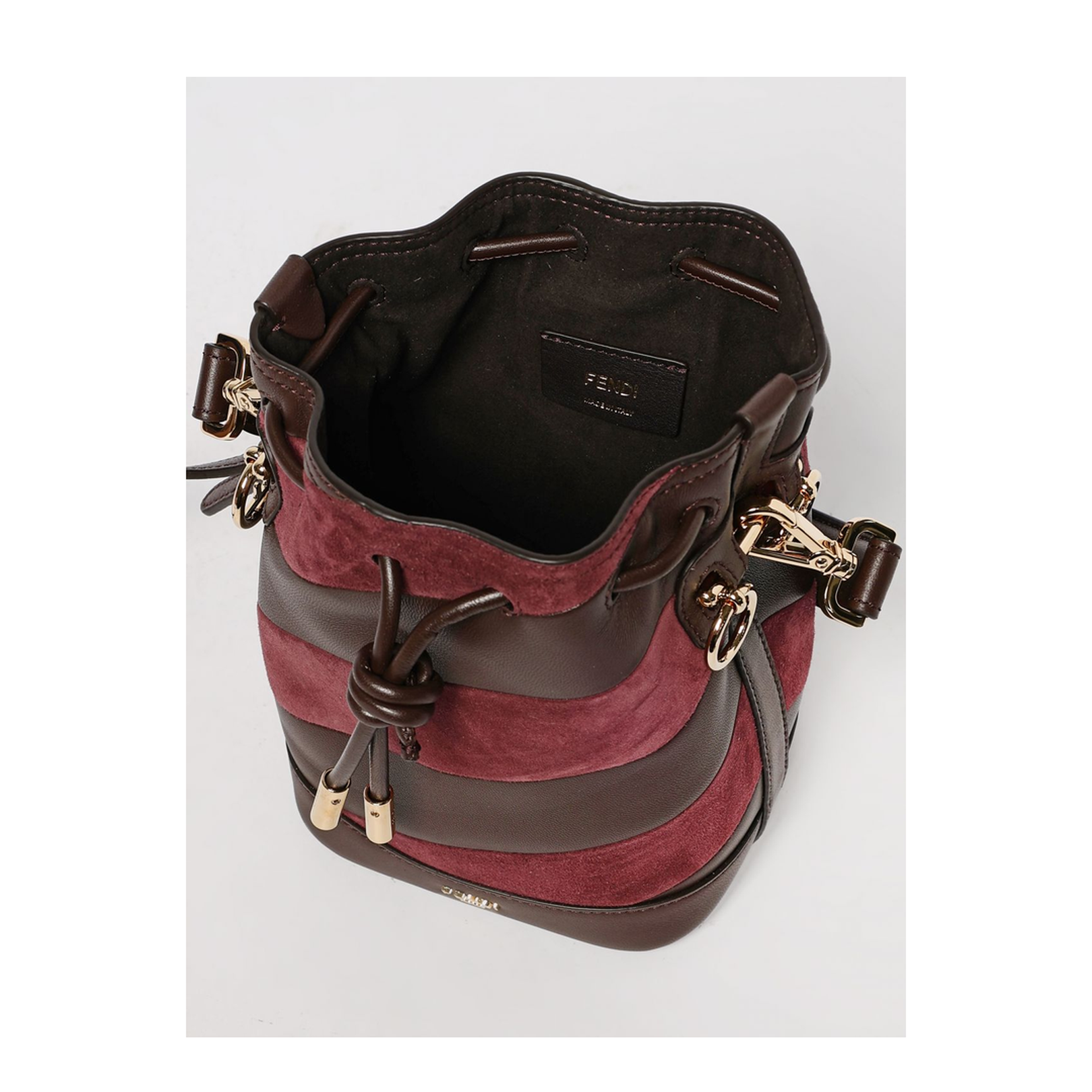 Mini Mon Tresor Chevron Bucket Bag Leather - Image 5