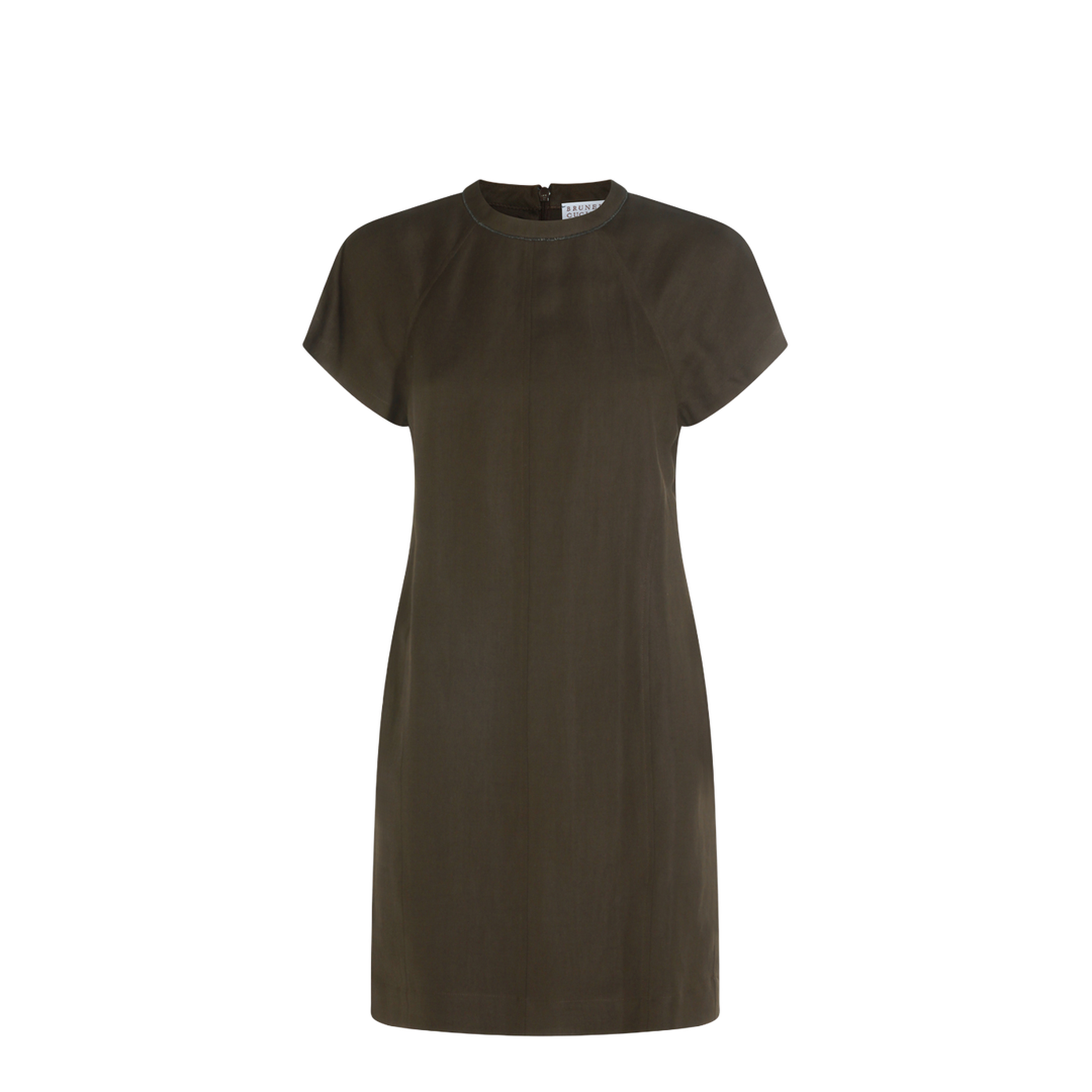 Brown Viscose Blend Dress - Image 2