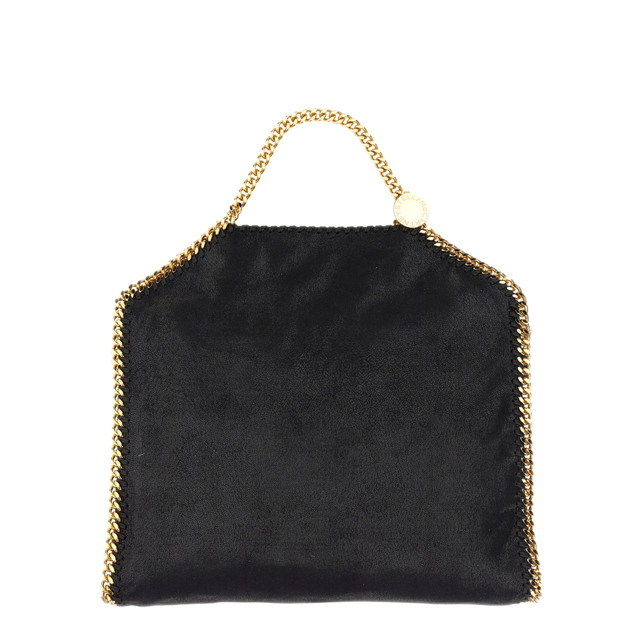 Falabella Medium Recycled Polyester Shoulder Bag - Black - Image 2
