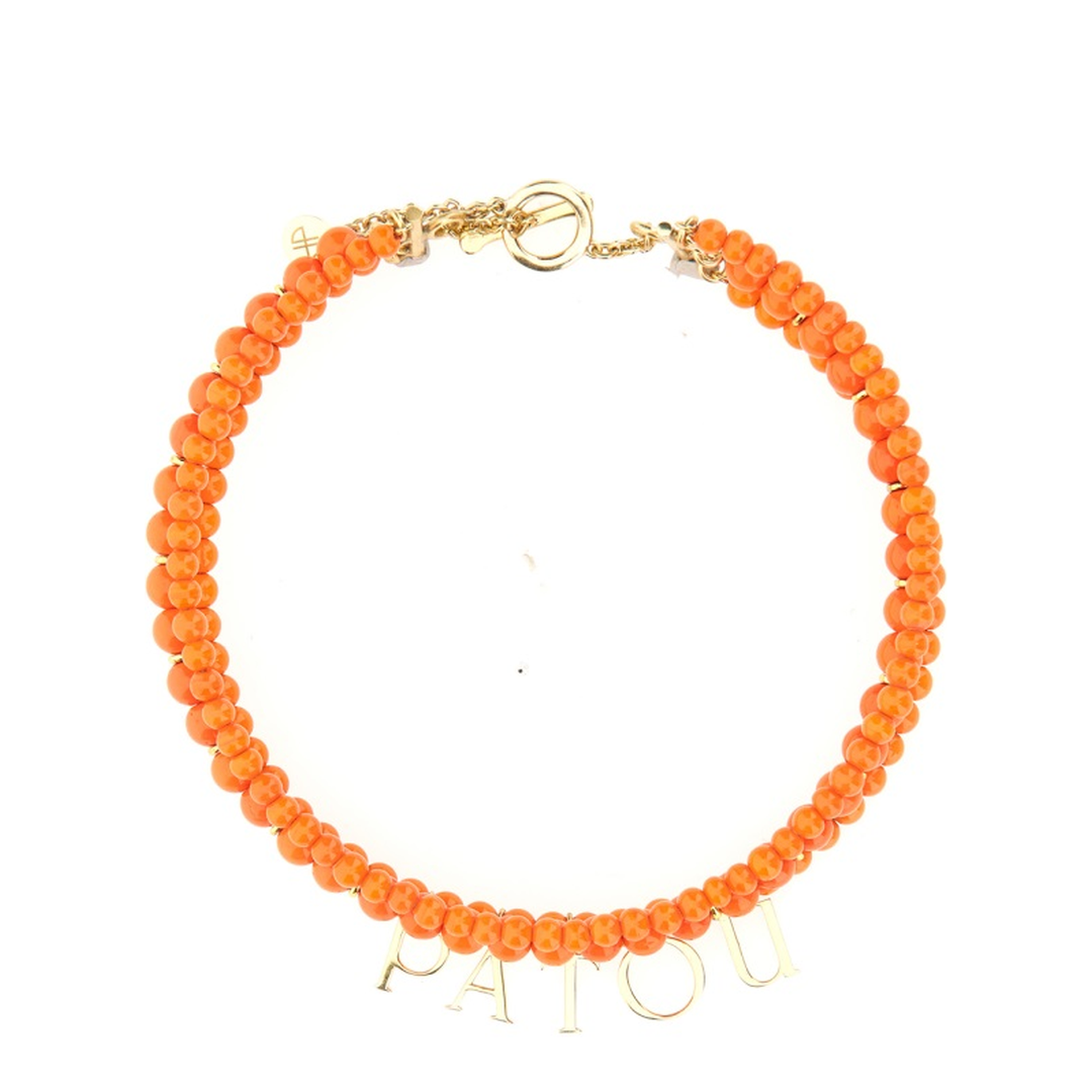 Glass And Brass Bead Necklace - Image 1