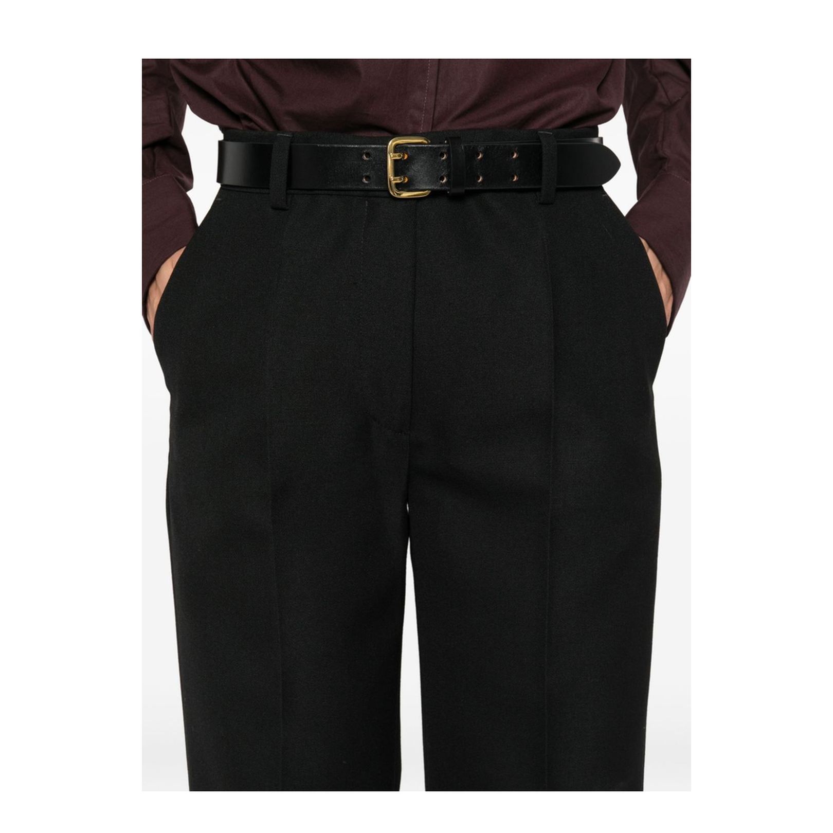 Wool Blend Suit Trousers - Image 3