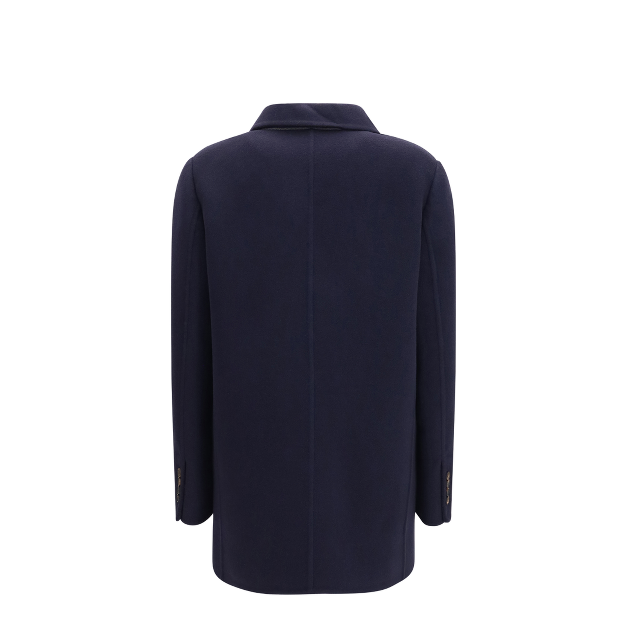Single-breasted Wool and Cashmere Jacket - Image 2