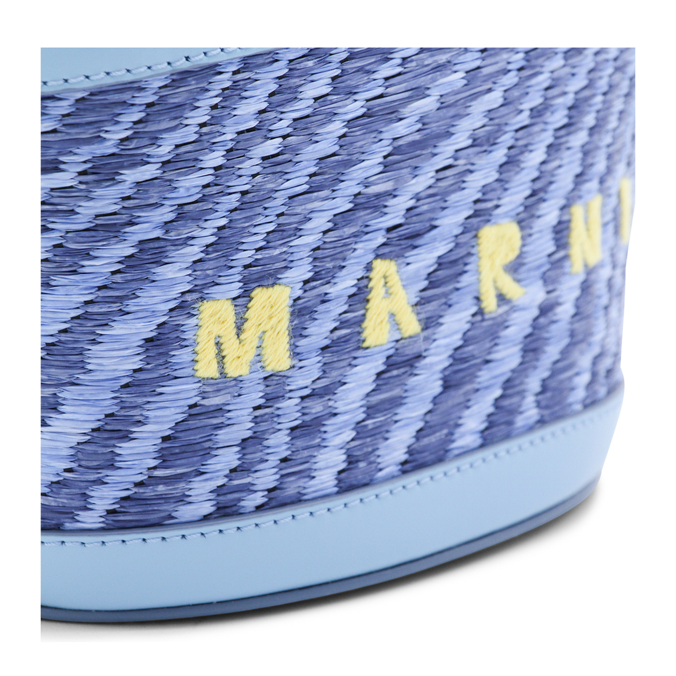 Blue Wavy Raffia-Effect Tropicalia Micro Bag - Image 7
