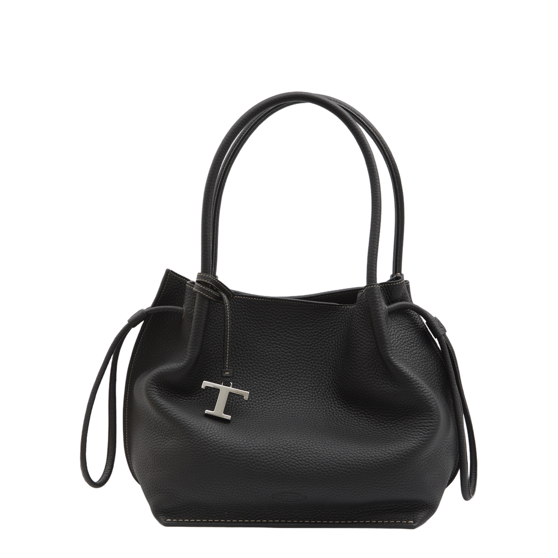 Buz Medium Grained Leather Bag - Black - Image 1