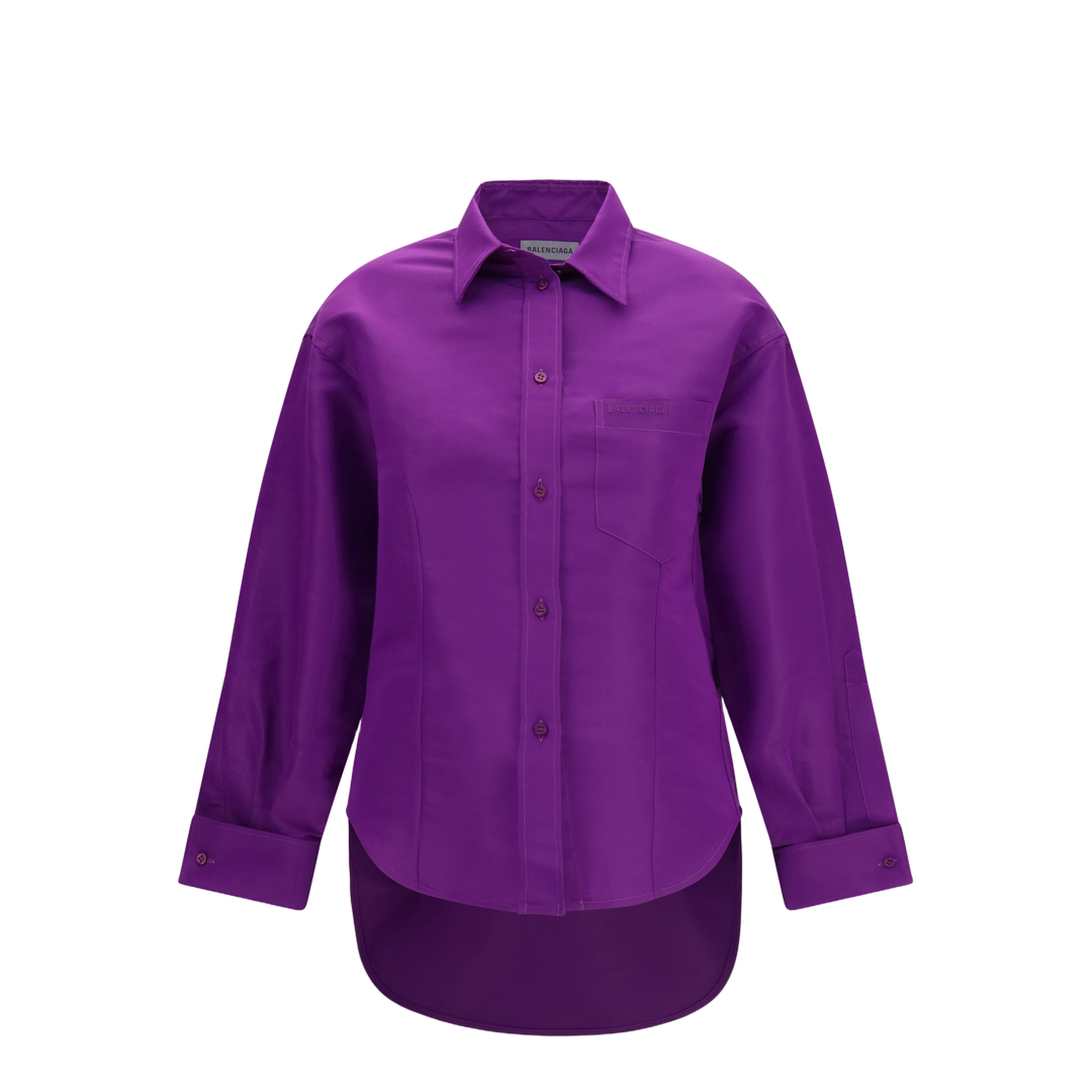 Asymmetric Cotton Shirt - Image 1