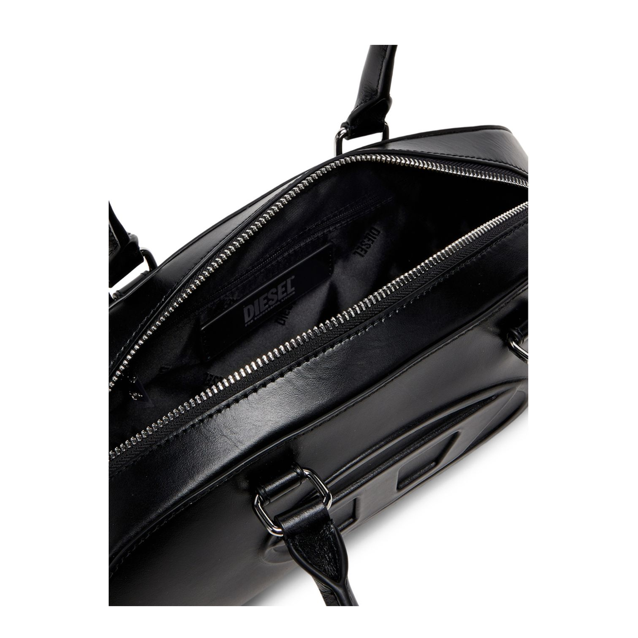 1DR Dome Elongated Leather Bowling Bag - Black - Image 5