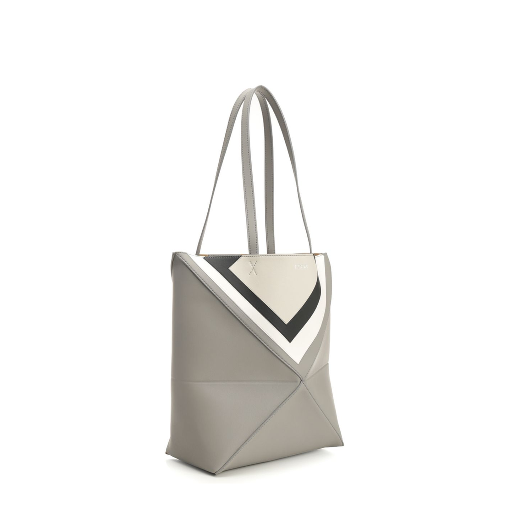 Medium Puzzle Fold Tote in Nappa Calfskin Multicolor - Image 2