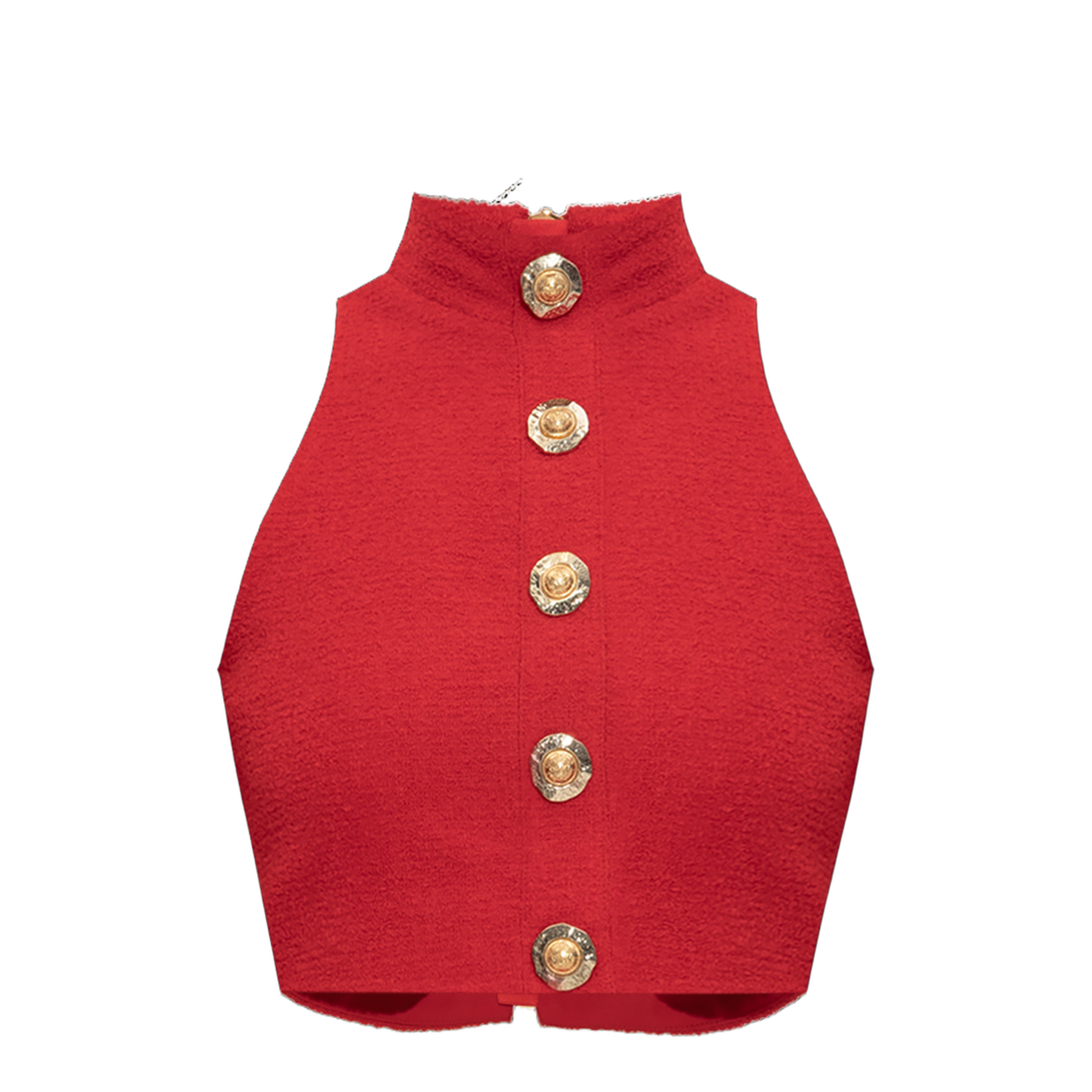 Red Virgin Wool Top - Image 5