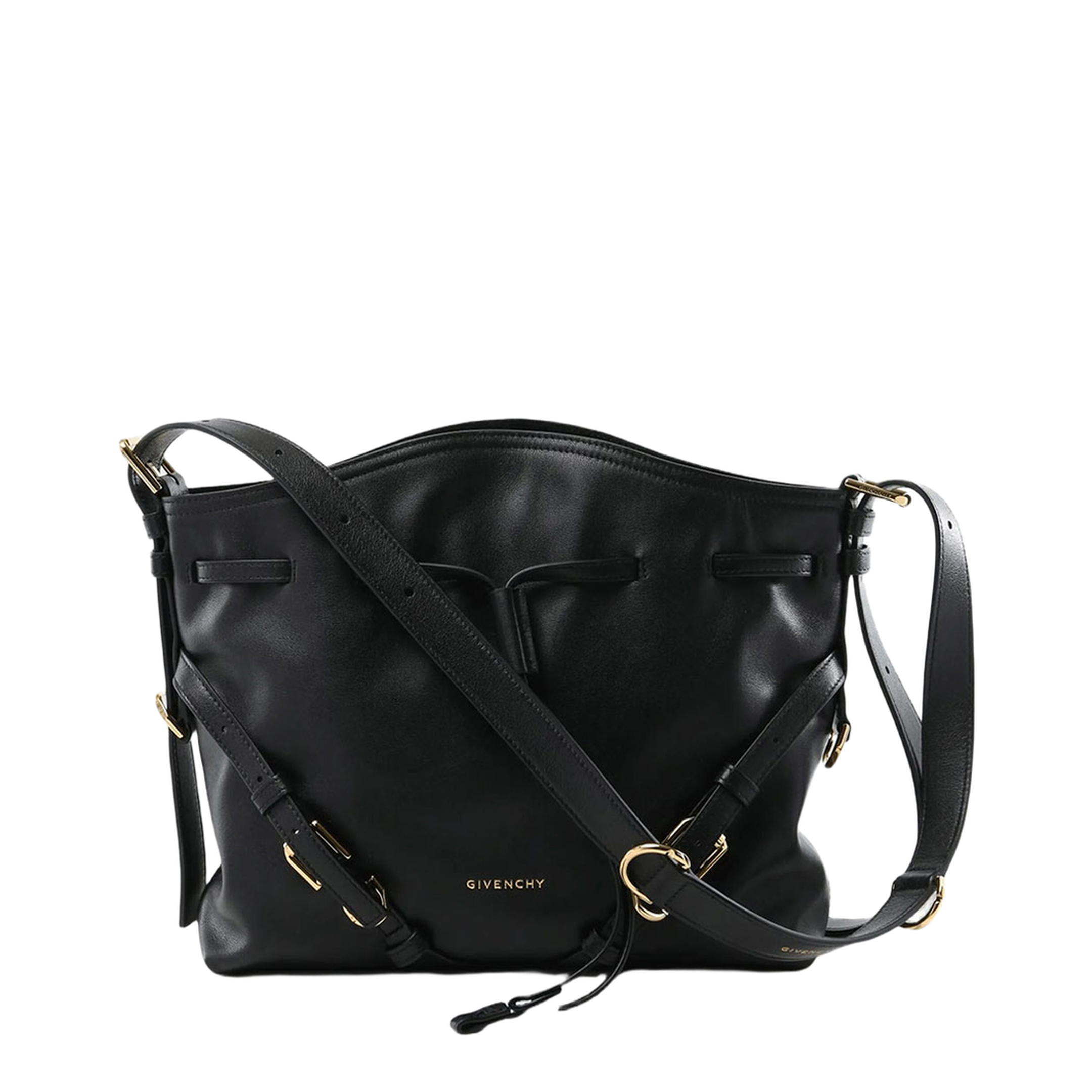 Small Voyou Bucket Bag in Shiny Leather - Image 6