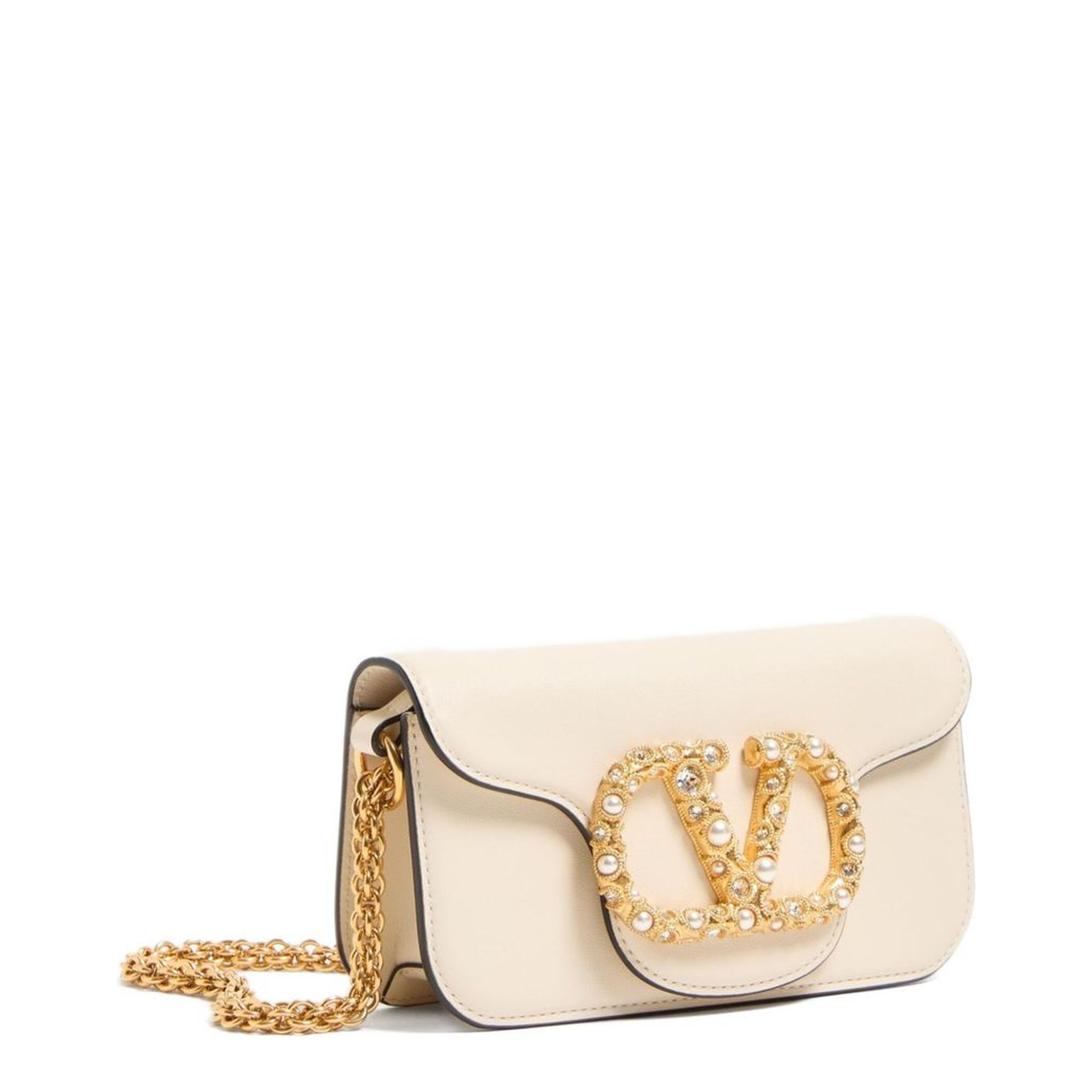 Locò Small Leather Shoulder Bag With Jewel - Image 4