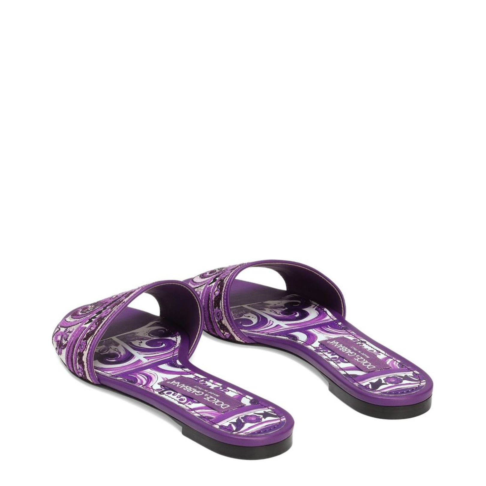 Embroidered Slides in Multicolor - Image 2